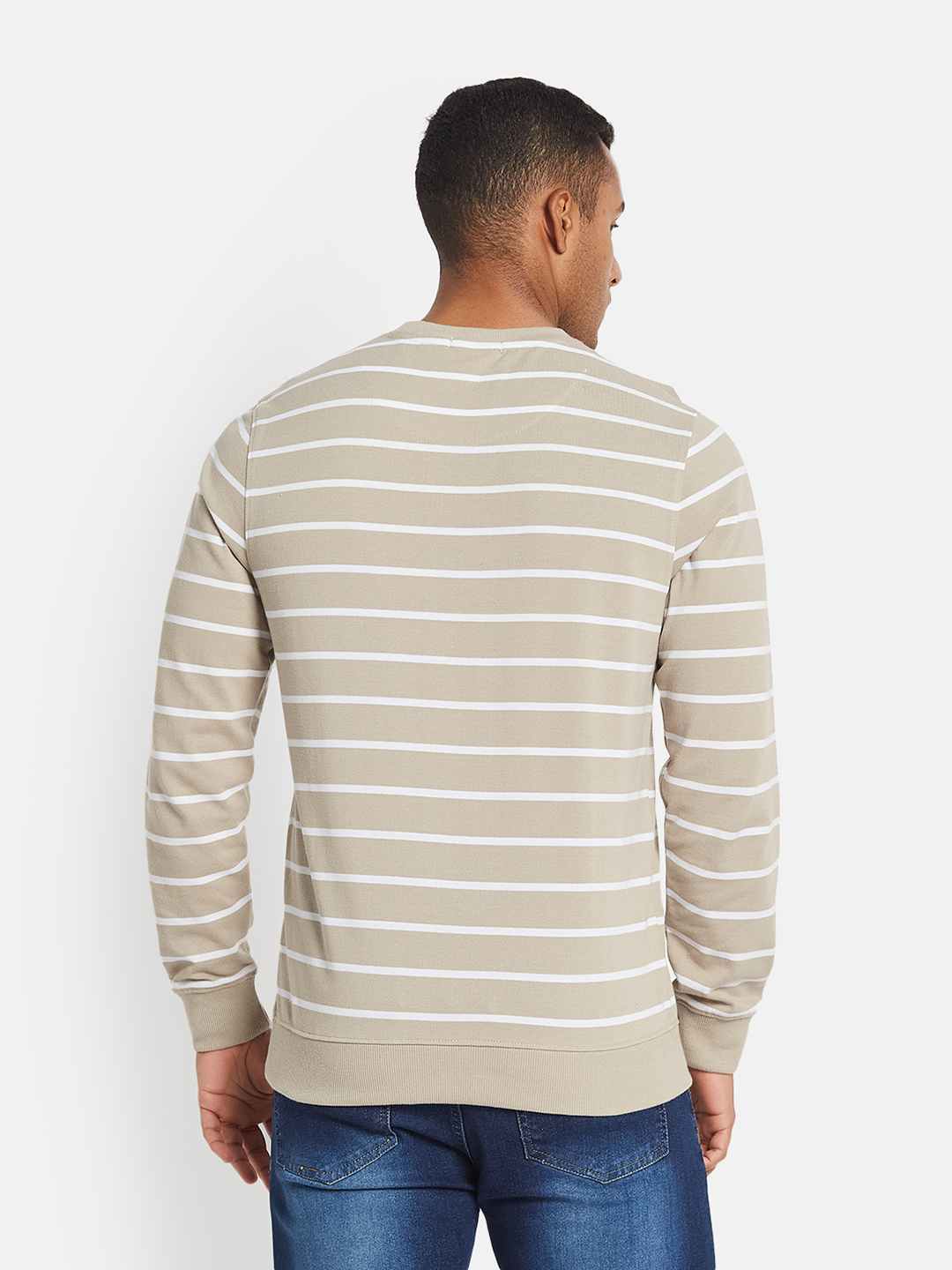 METTLE Men Striped T-shirt