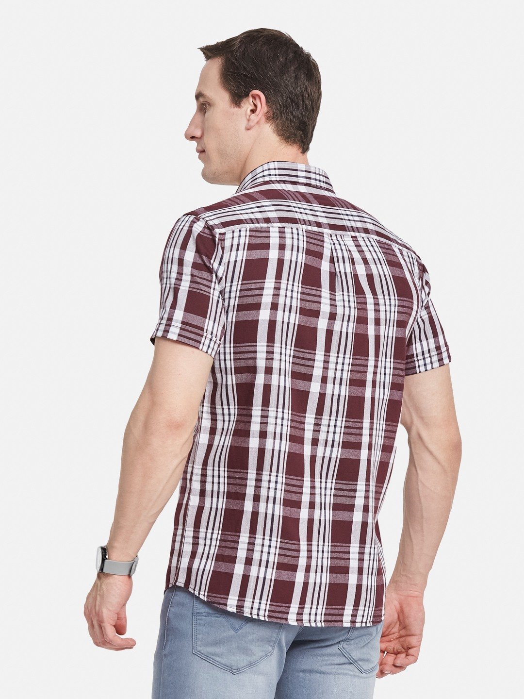 METTLE Men Multi Stripes Opaque Striped Casual Shirt