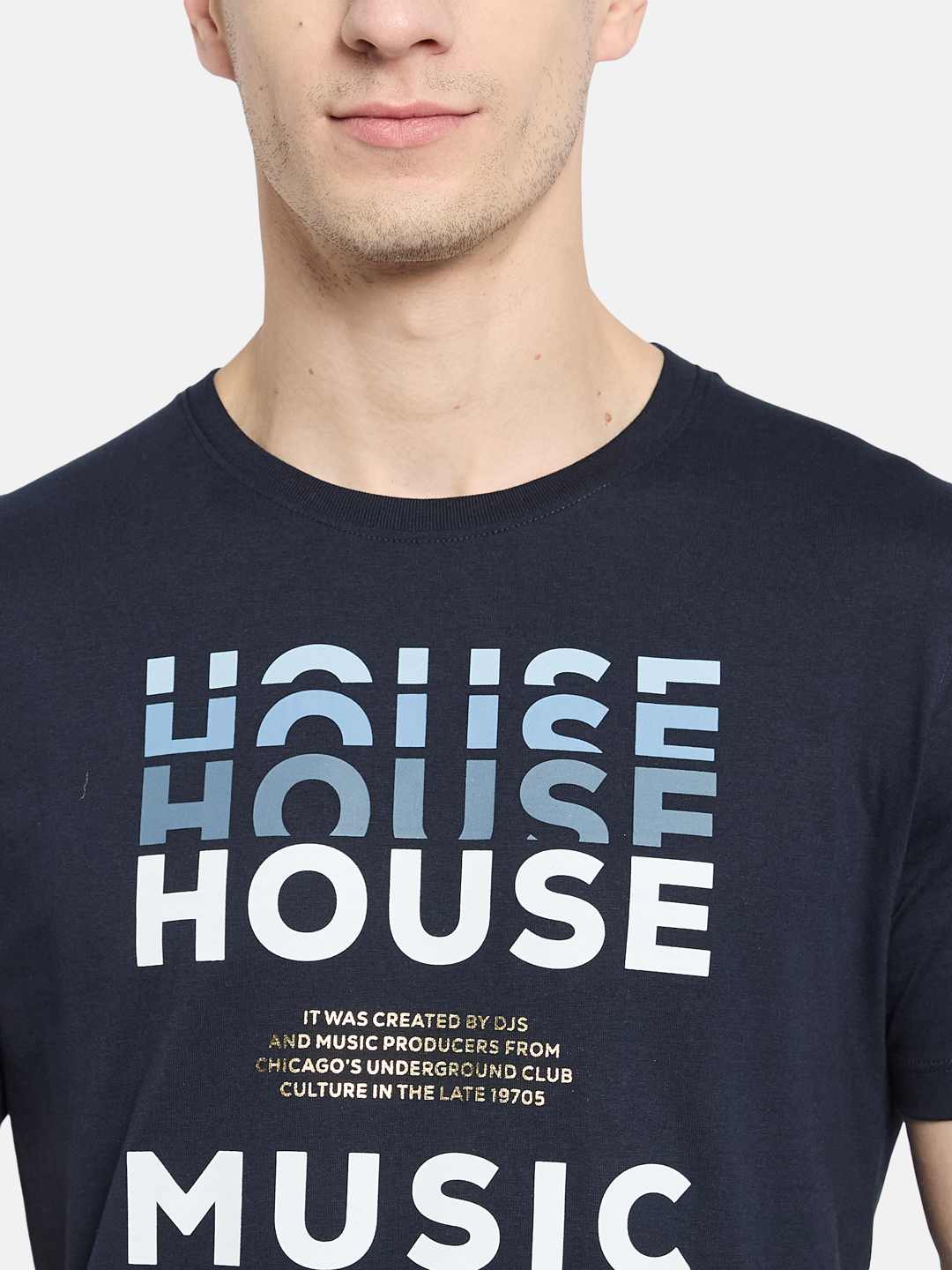 Octave Men Printed T-shirt