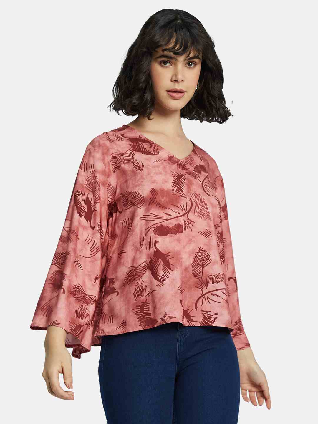 METTLE Floral Print Cotton Top