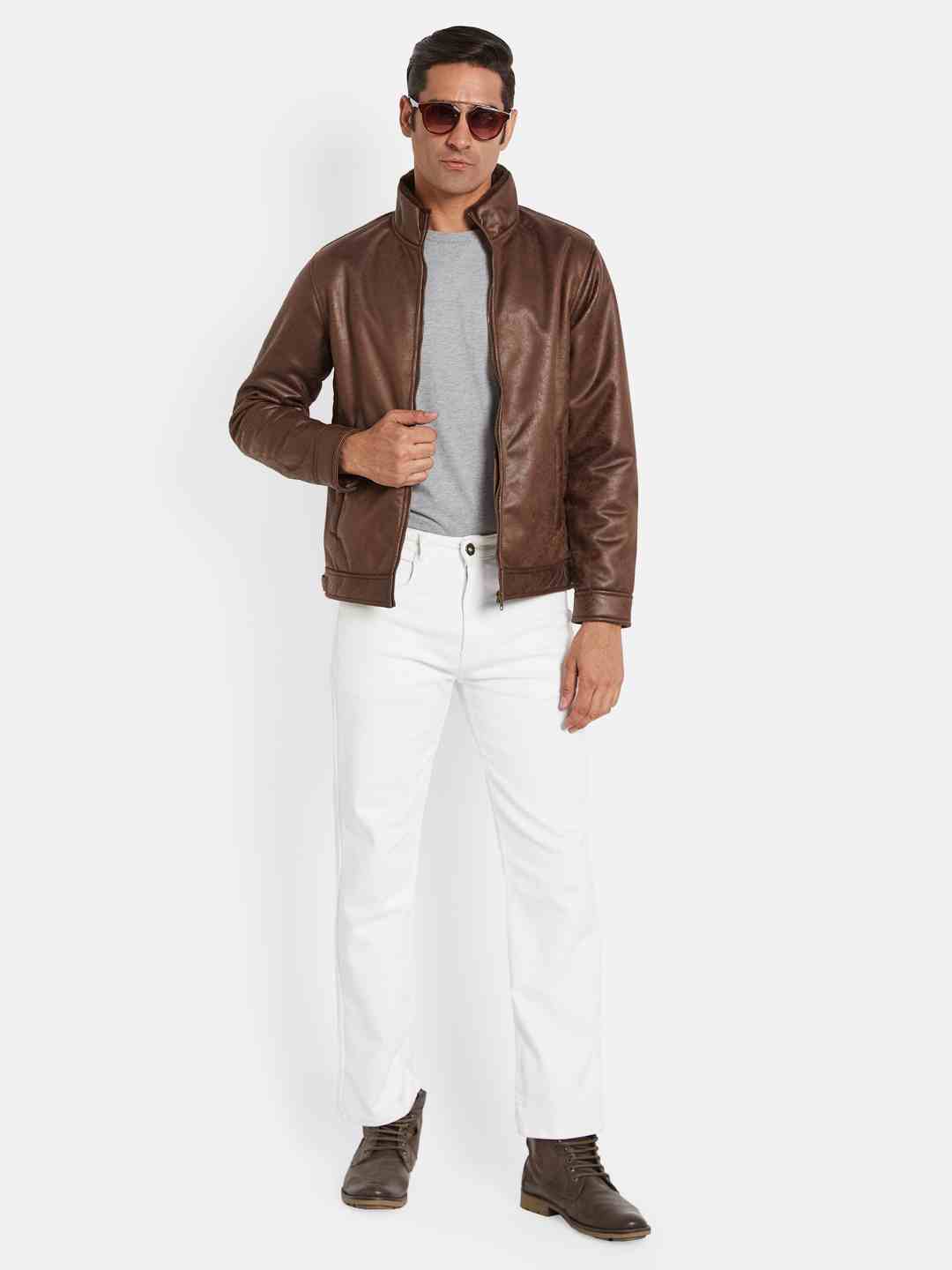 METTLE Men Suede Jacket
