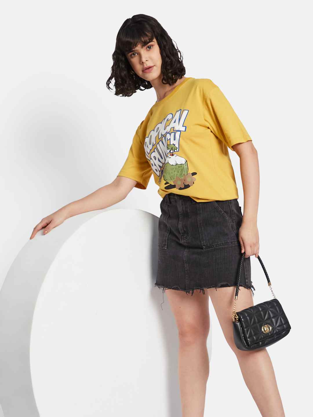 METTLE Women Printed T-shirt