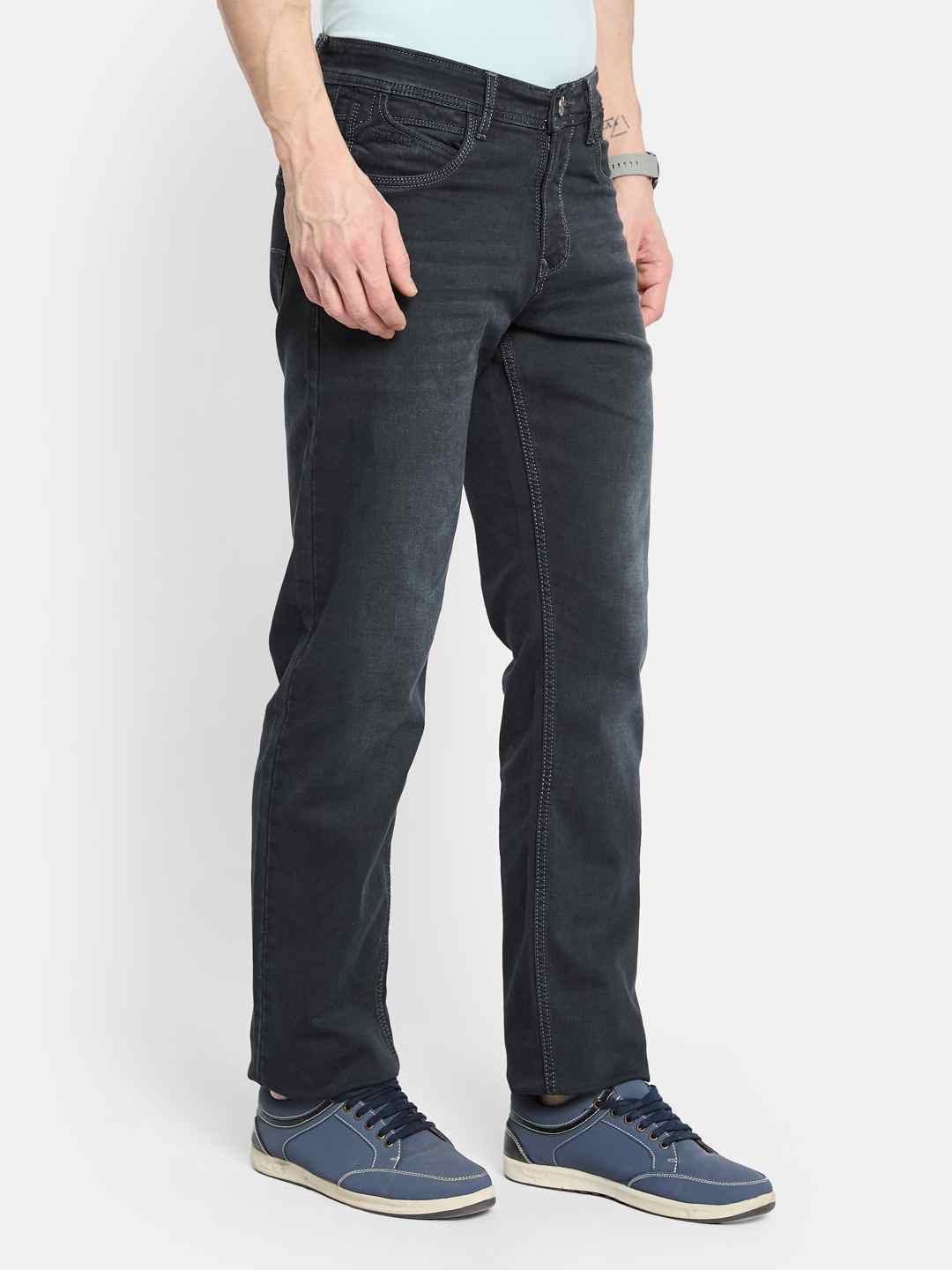 Octave Men Straight Fit Stretchable Jeans