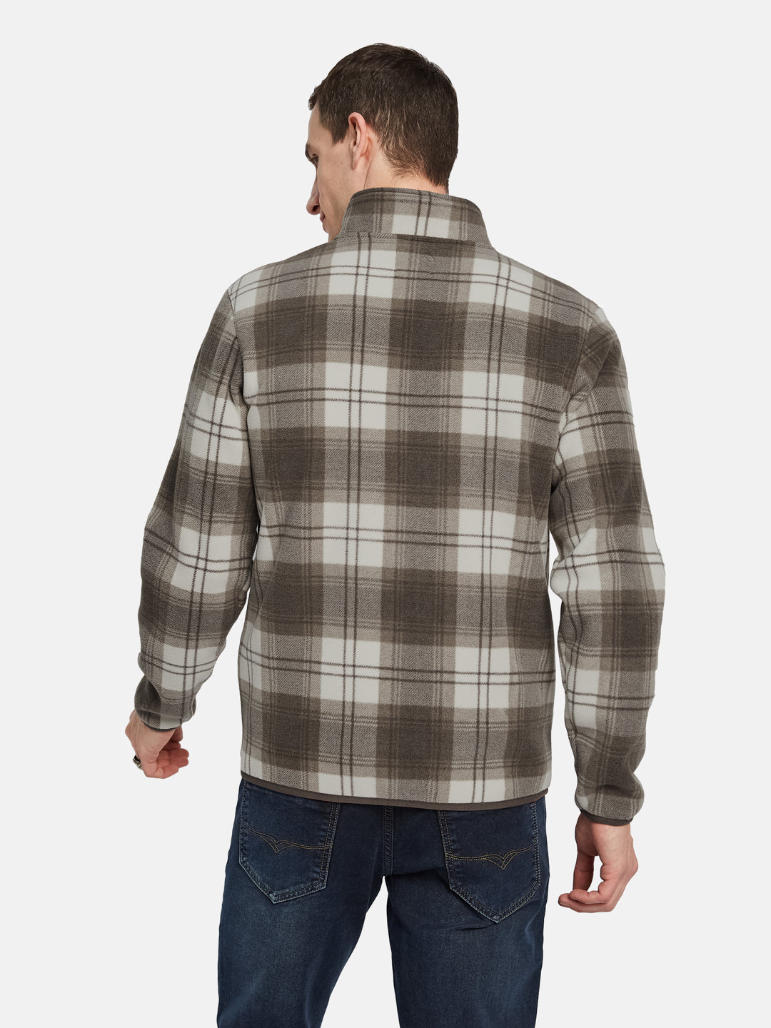 Octave Men Checked Sweatshirt
