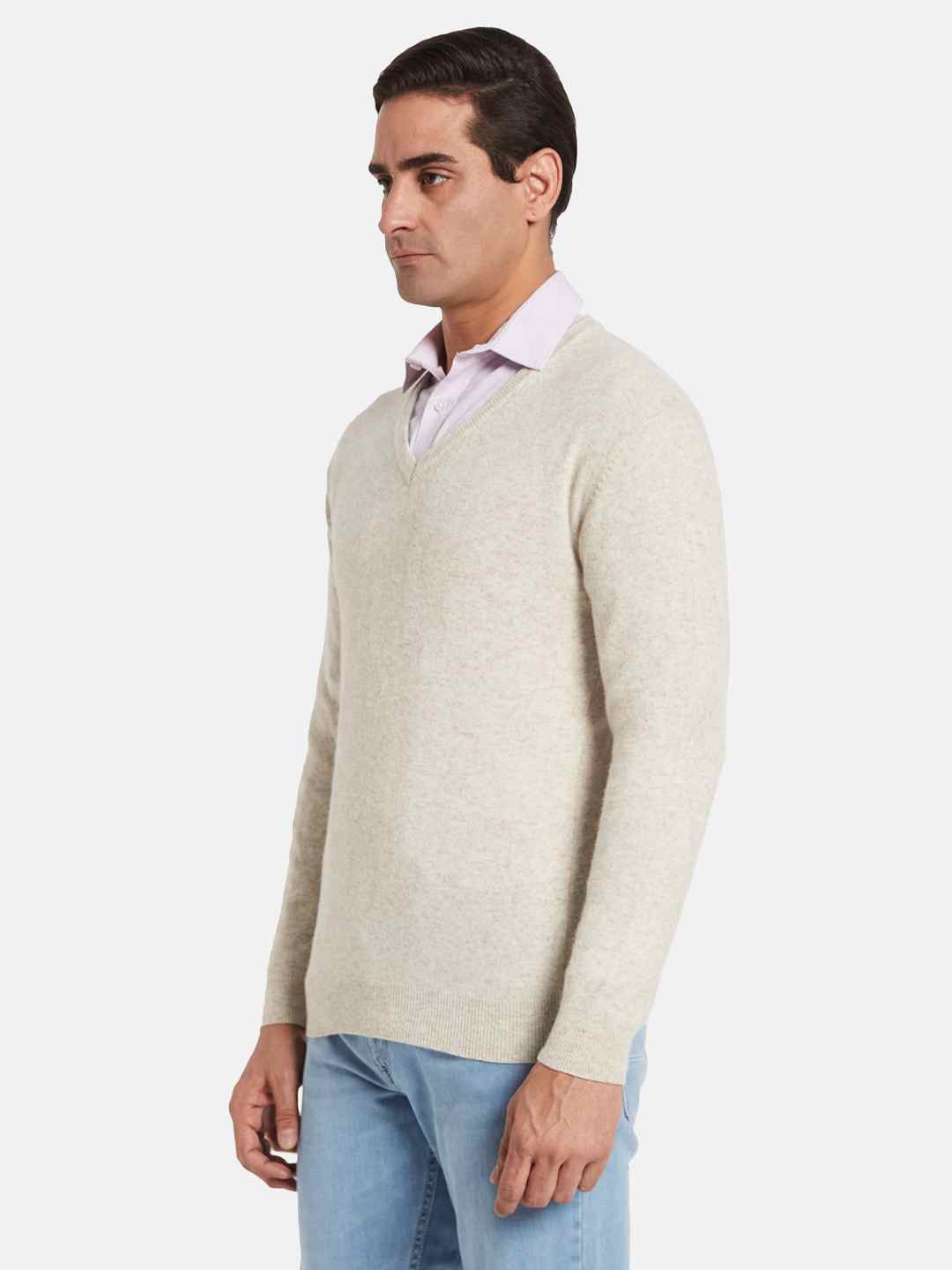 METTLE Men Woollen Pullover