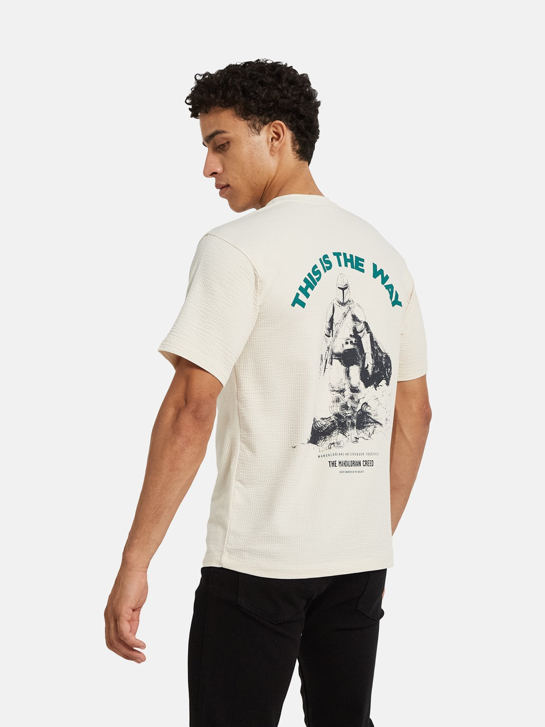 Octave Men Printed Applique Cotton Regular Fit T-shirt