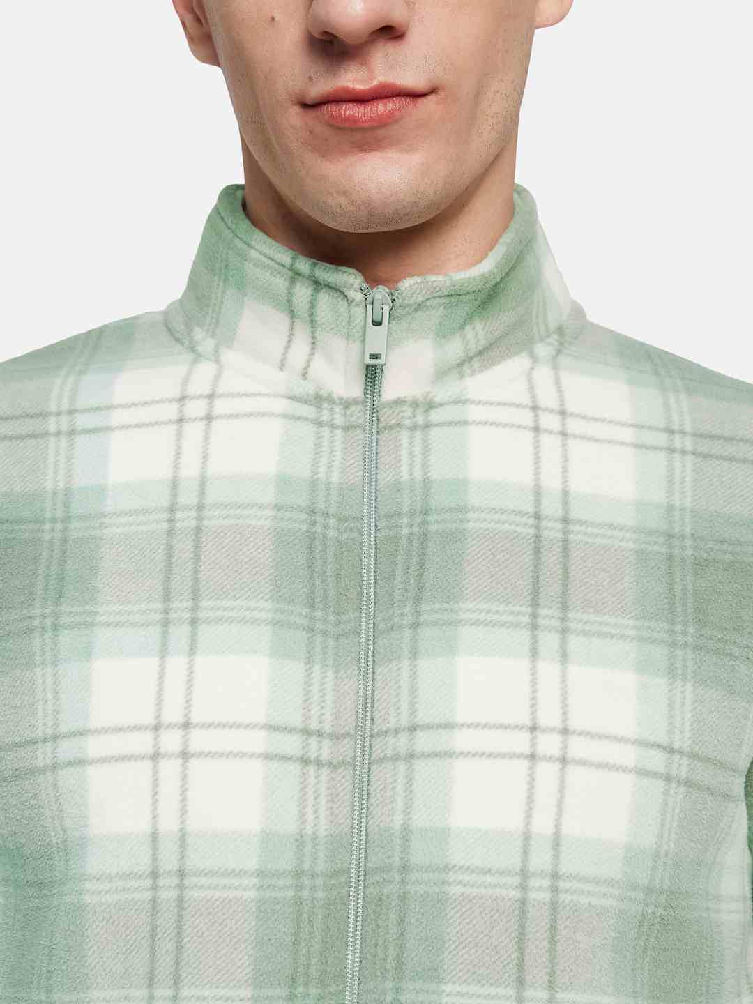 Octave Men Checked Sweatshirt