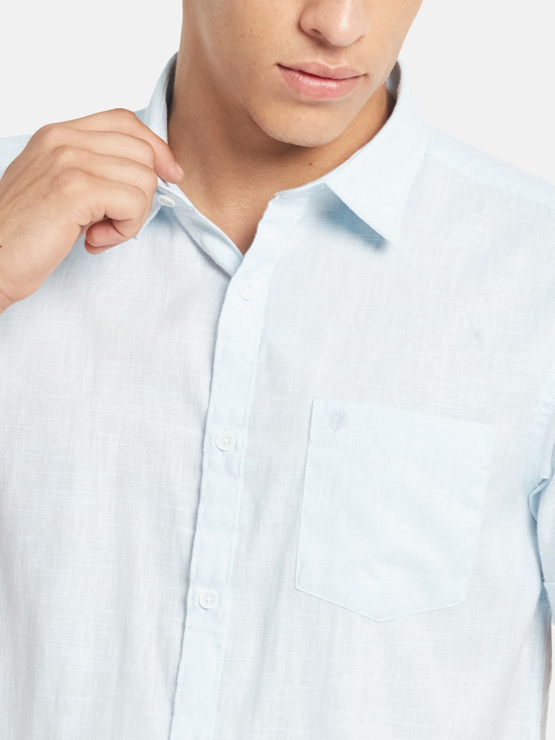 METTLE SS25 Spread Collar Cotton Casual Shirt