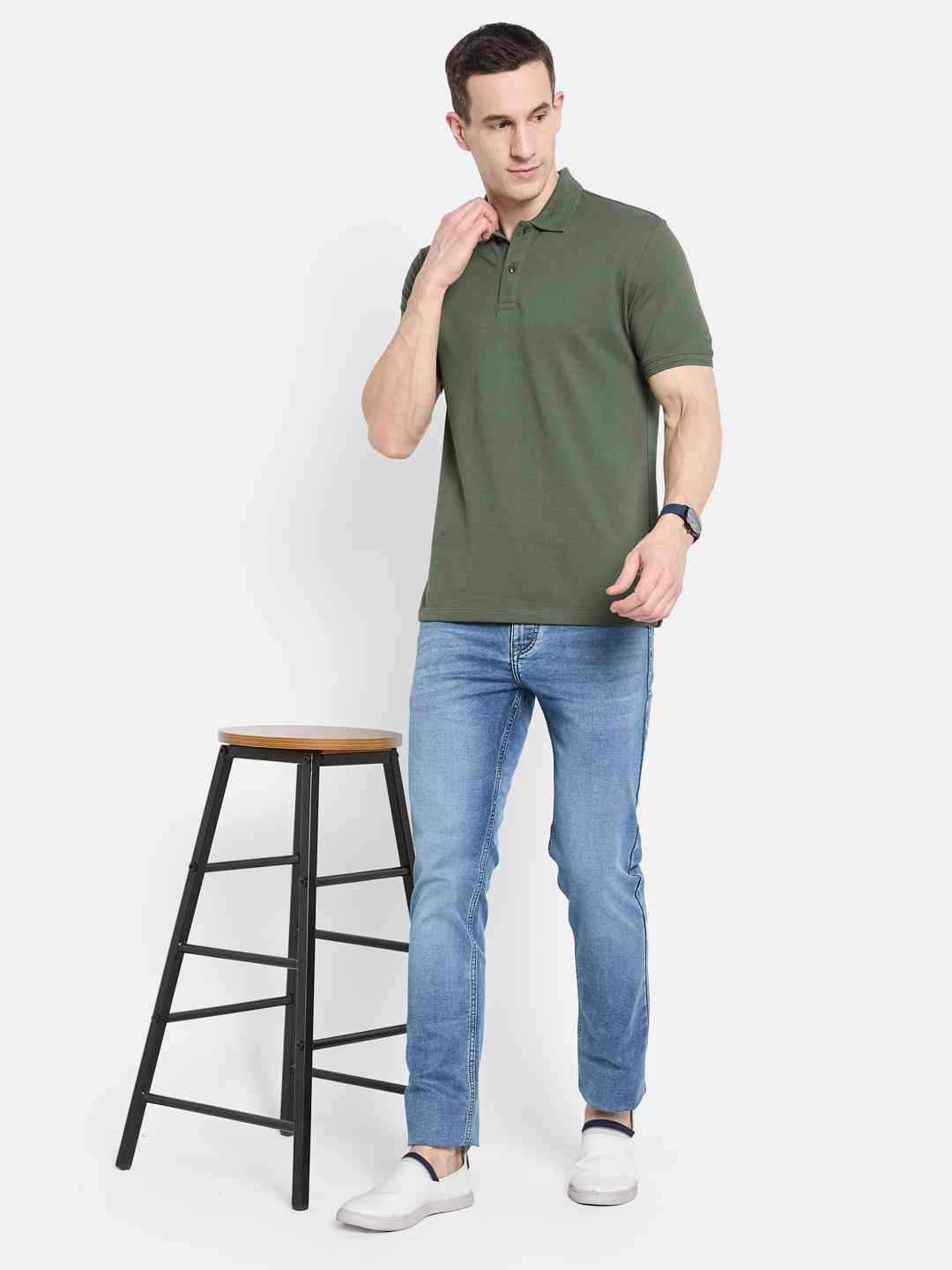 Octave Men Polo Collar T-shirt