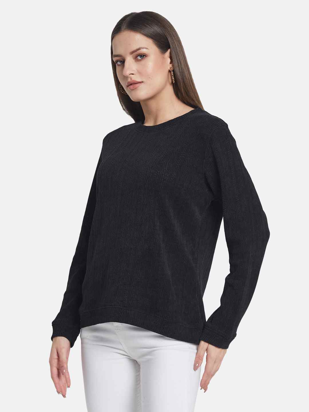 METTLE Women Round Neck Sweatshirt