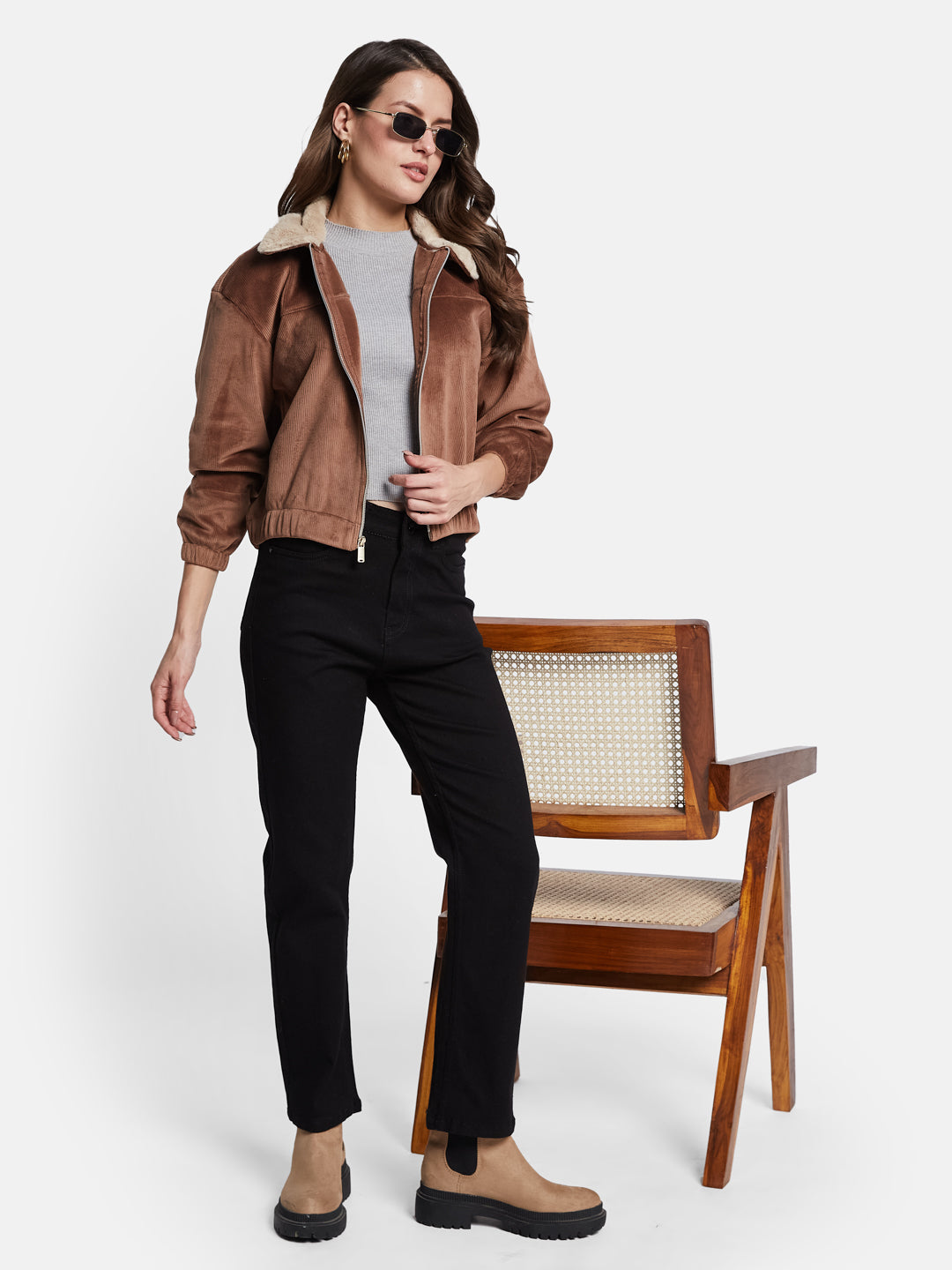 METTLE Women Front-Open aw24 Sweatshirt