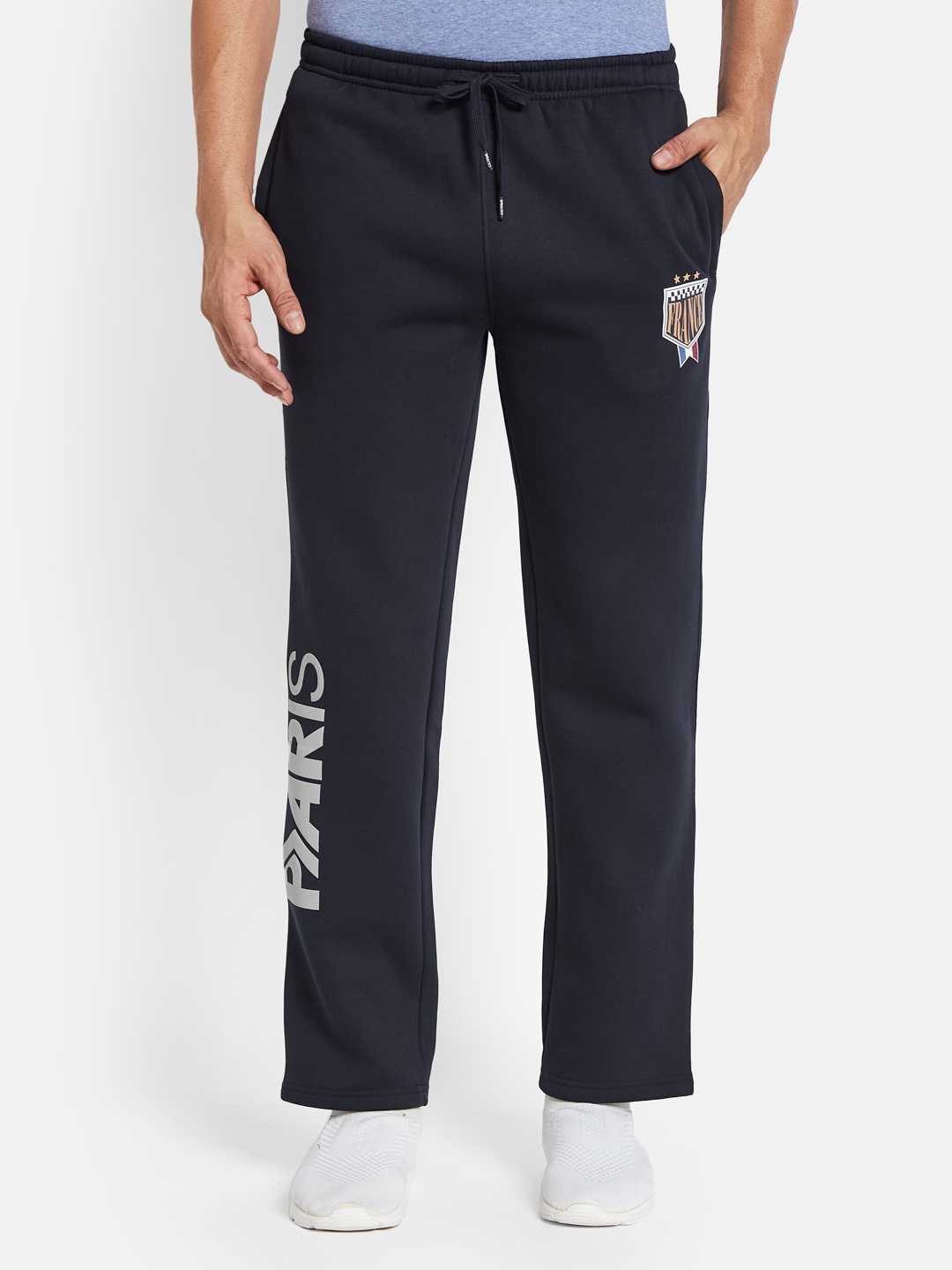 Octave Men Printed Fleece Track Pants