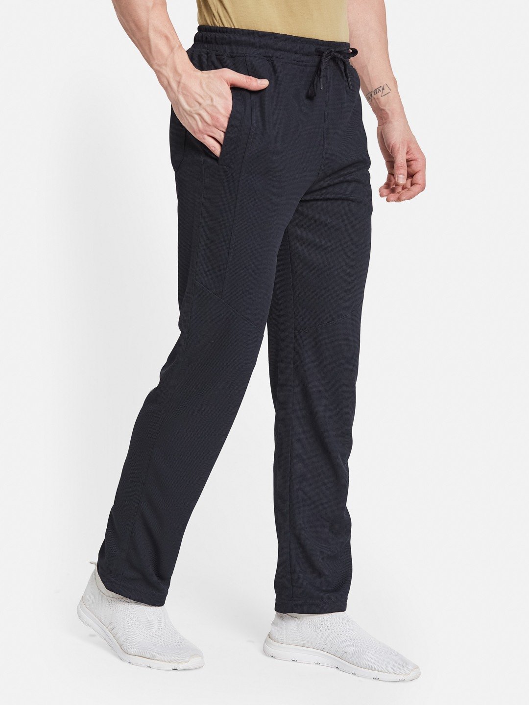 Octave Men Cotton Mid Rise Track Pants