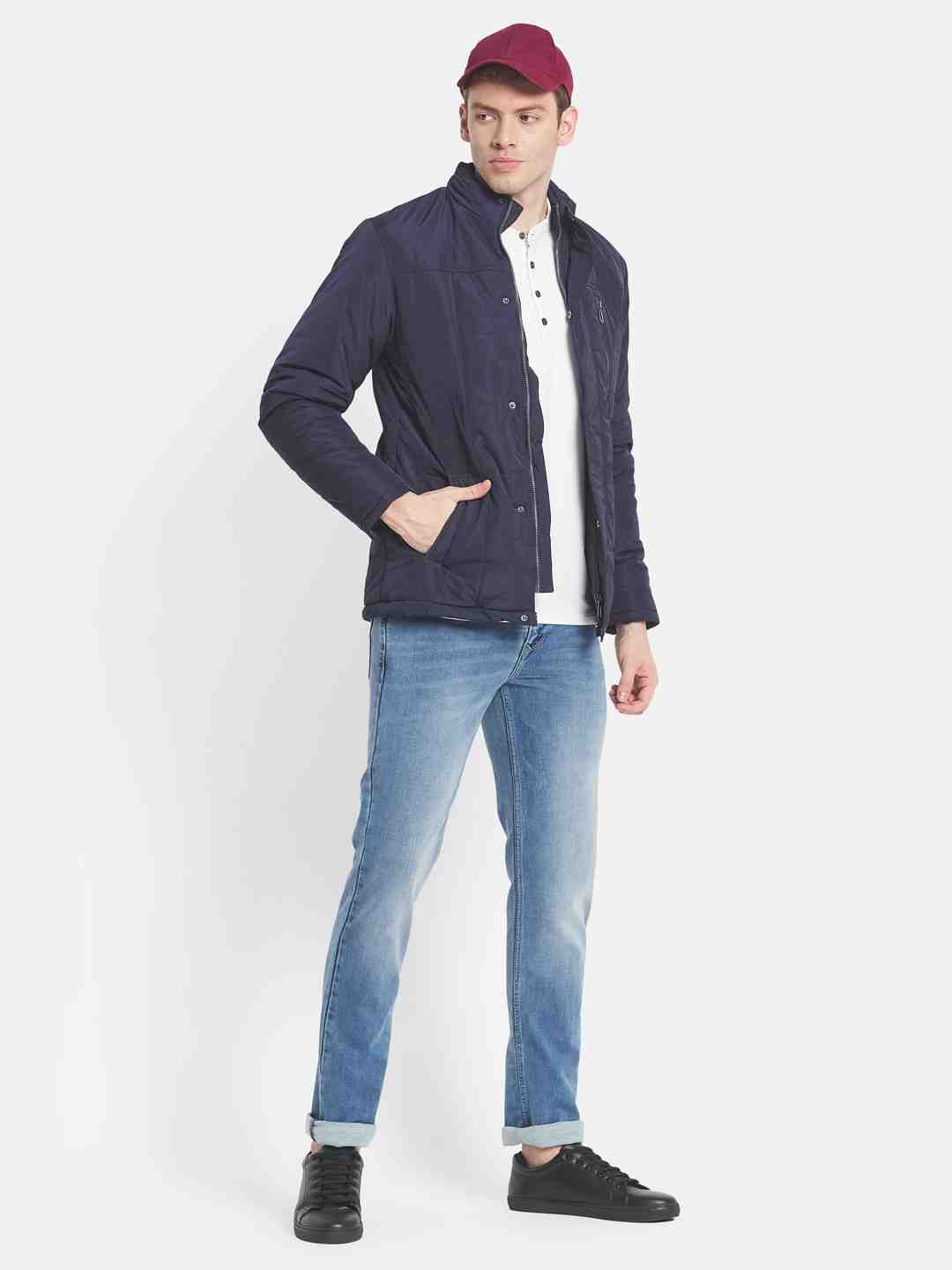 Mettle Men Solid Padded Jacket
