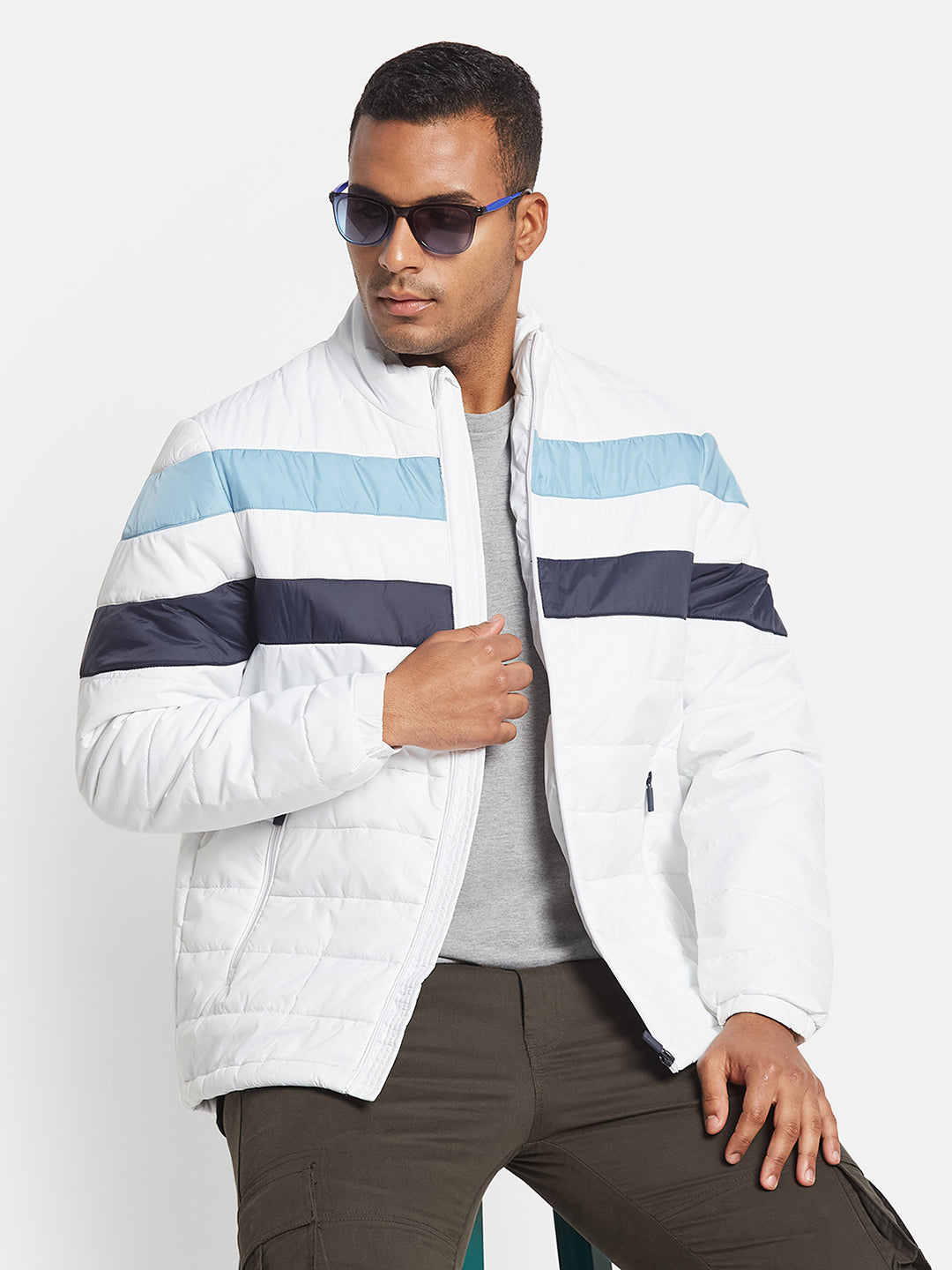 METTLE Men Colourblocked Jacket