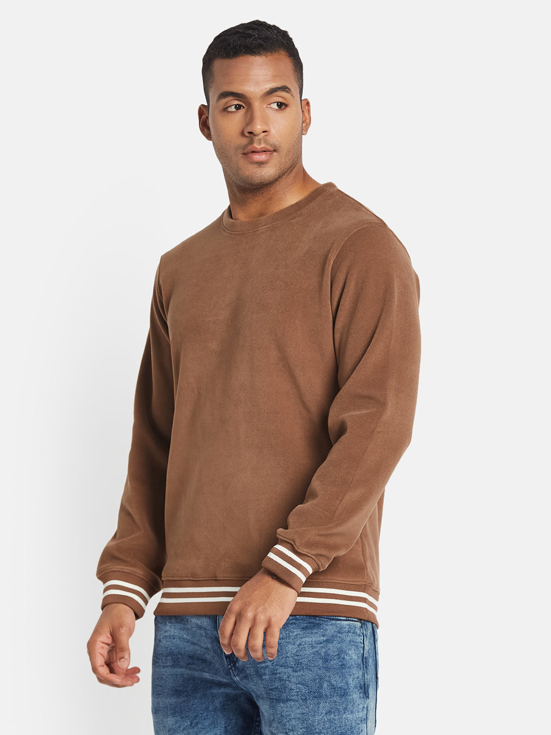 Octave Men Solid Pullover Sweatshirt