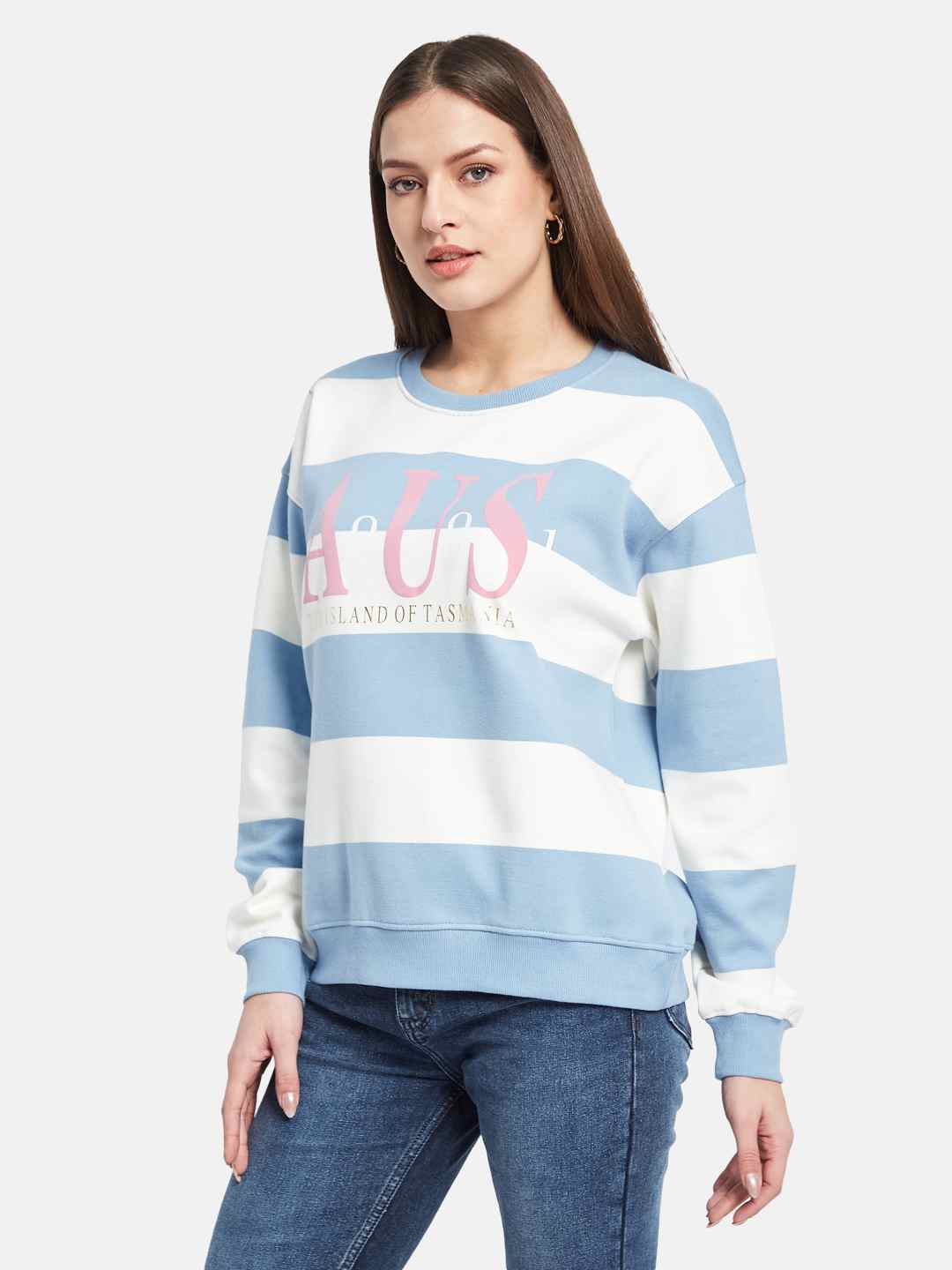 METTLE Women Colourblocked Sweatshirt