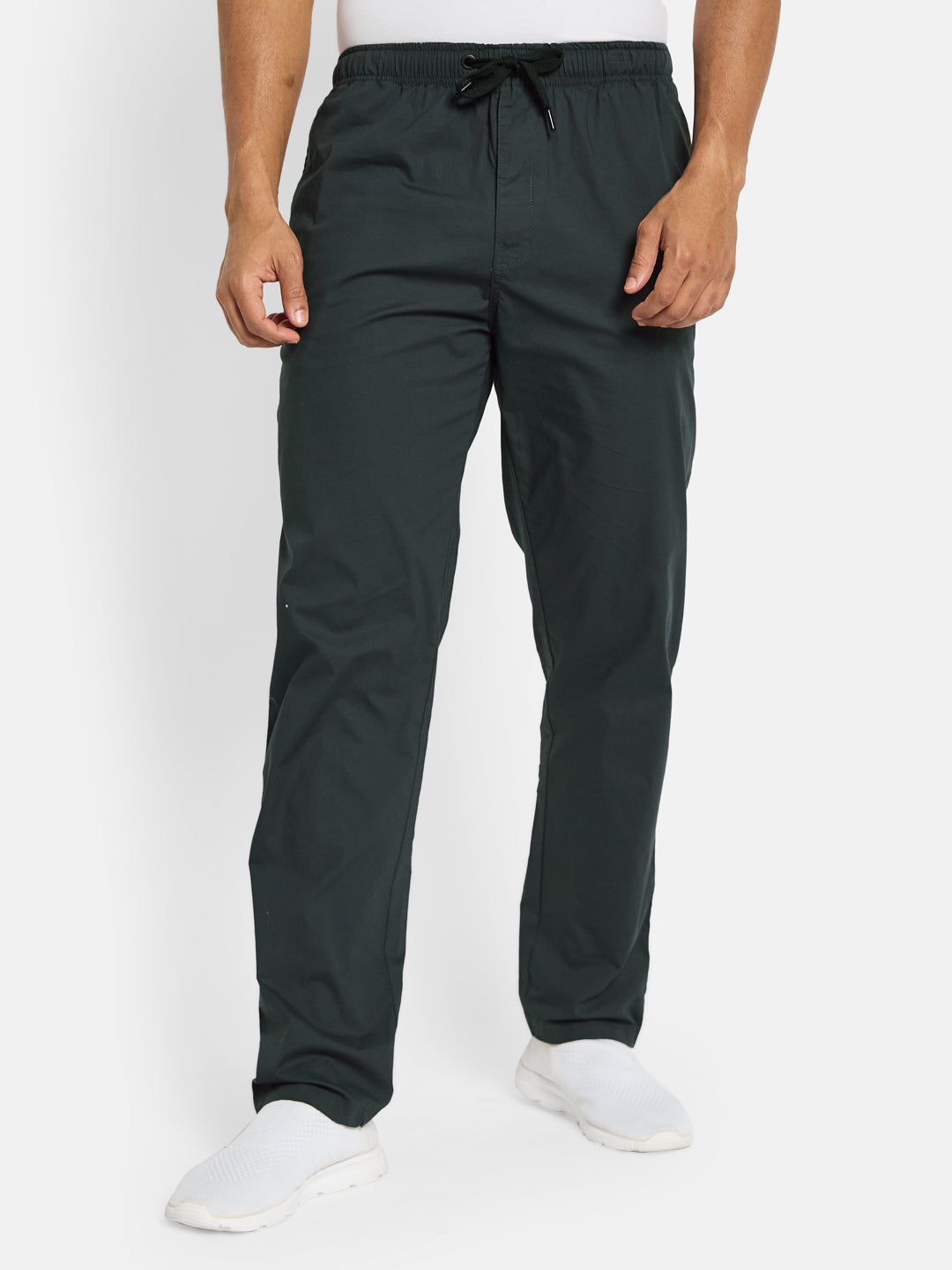 Octave Men Cotton Mid-Rise Track Pants