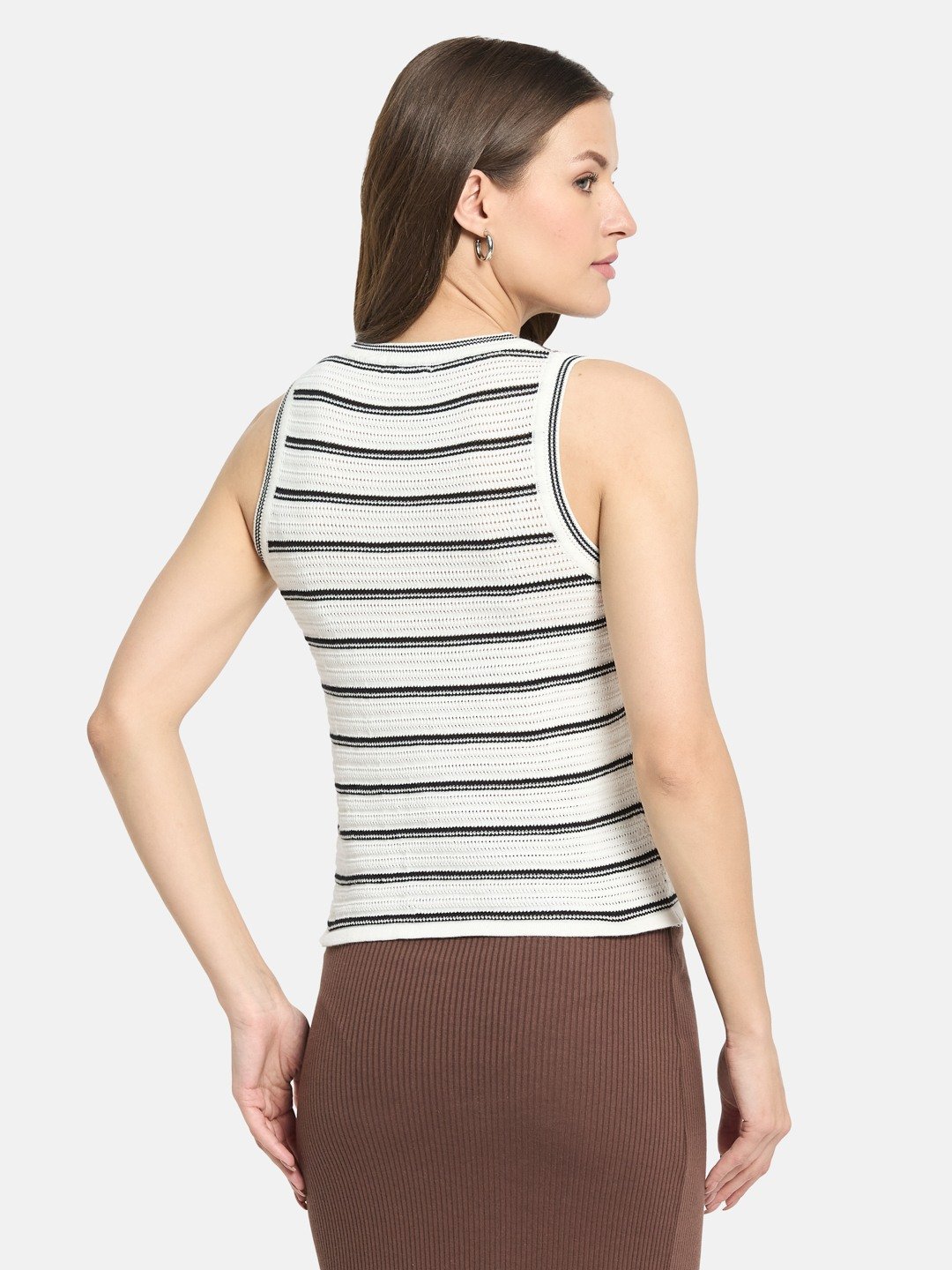 METTLE Women Striped T-shirt