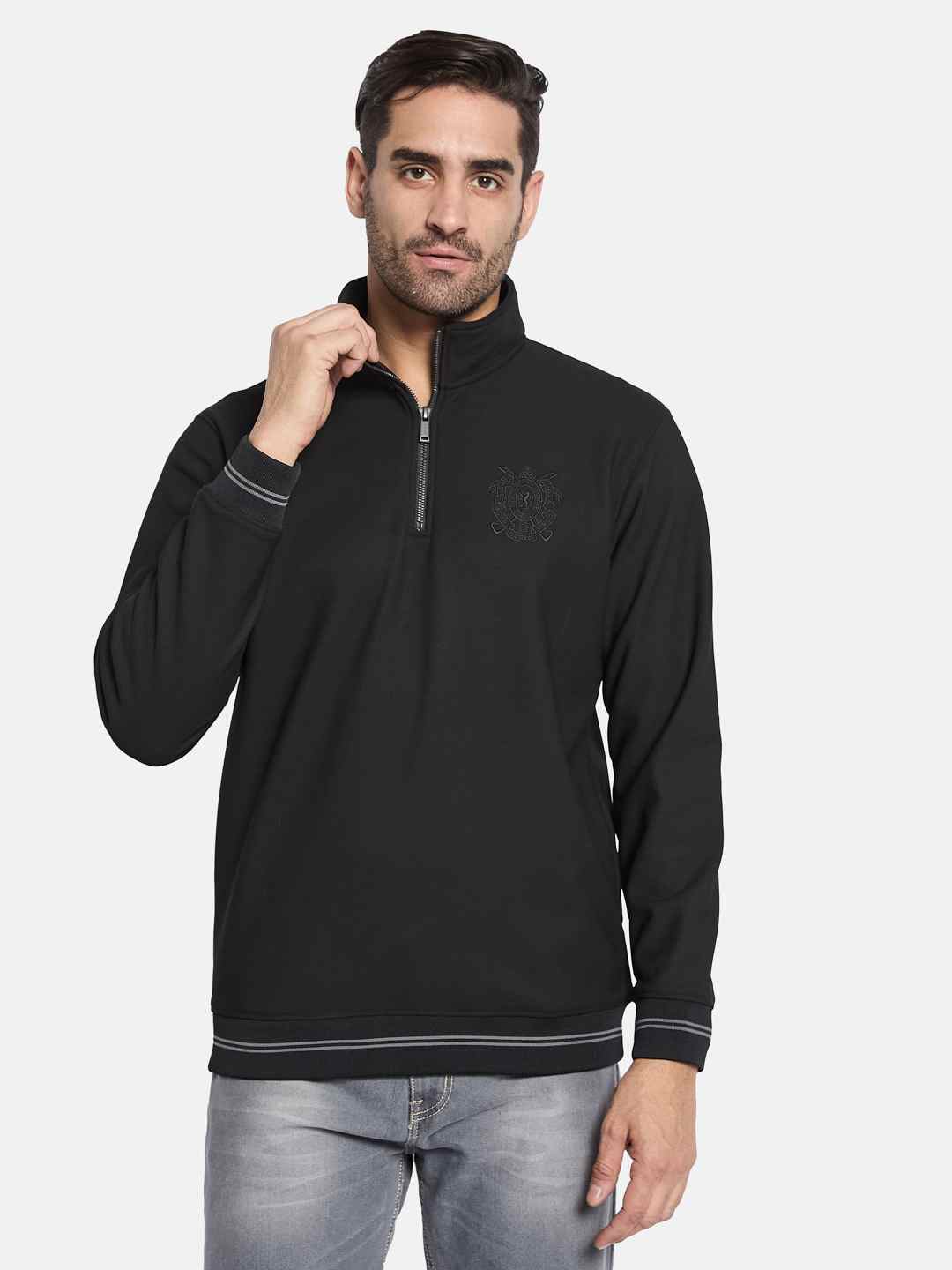 Octave Men High Neck Sweatshirt
