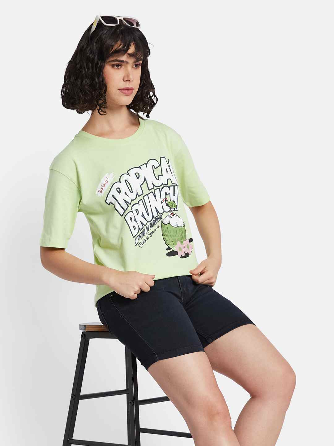METTLE Women Printed T-shirt