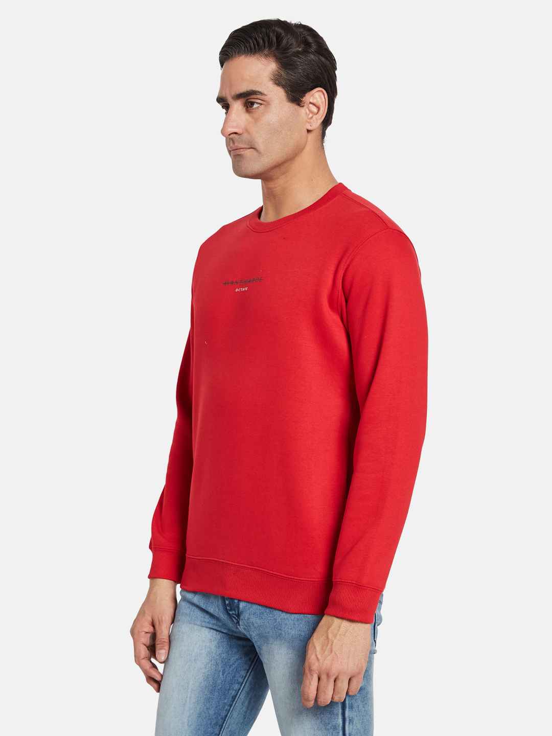 Octave Men Long Sleeves Round Neck Sweatshirt