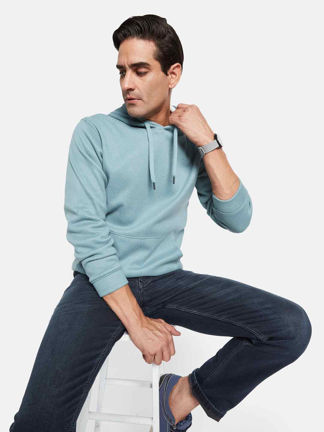 Octave Men Hooded Long Sleeves Sweatshirt