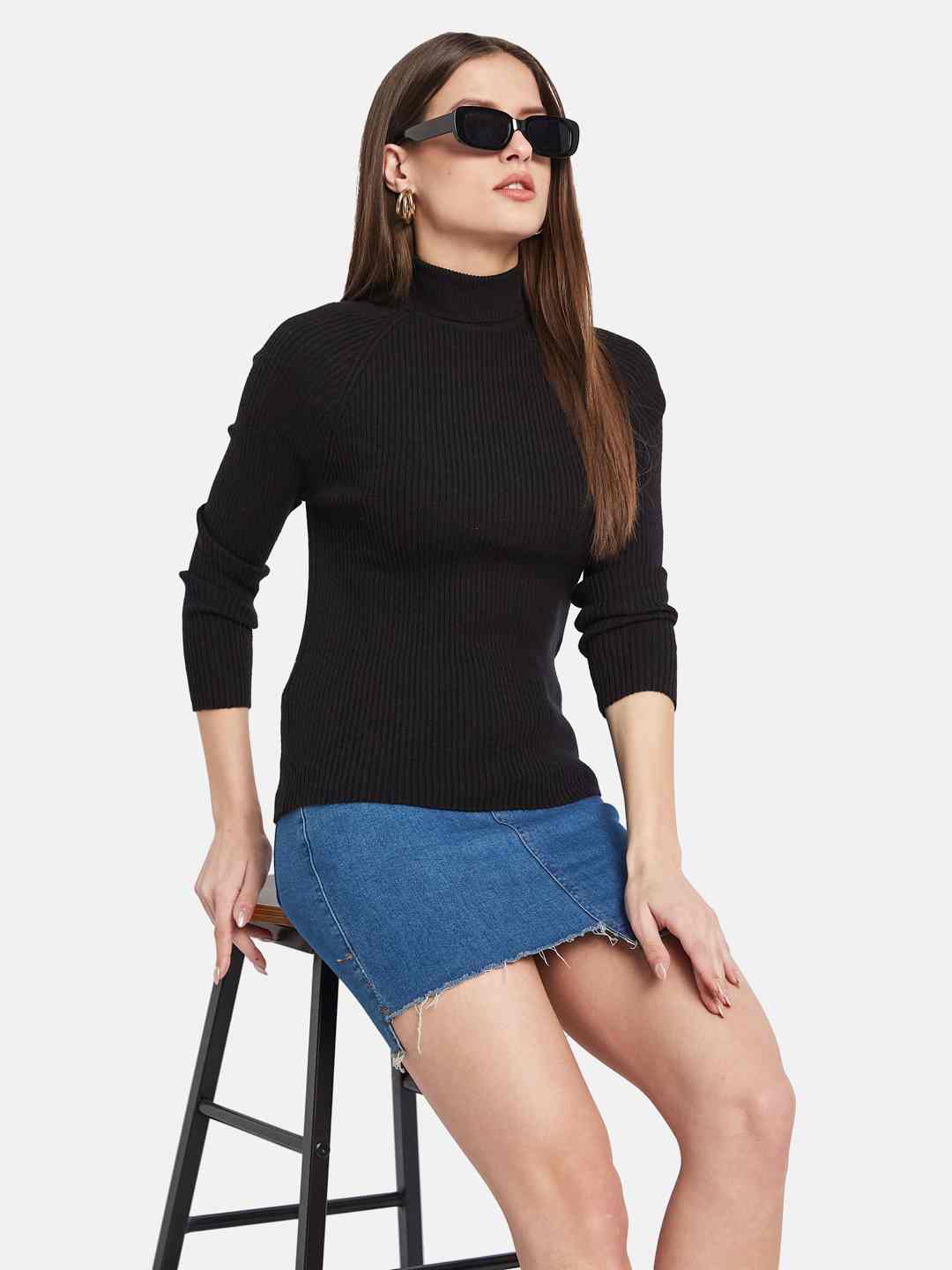 METTLE Women Cable Knit Pullover