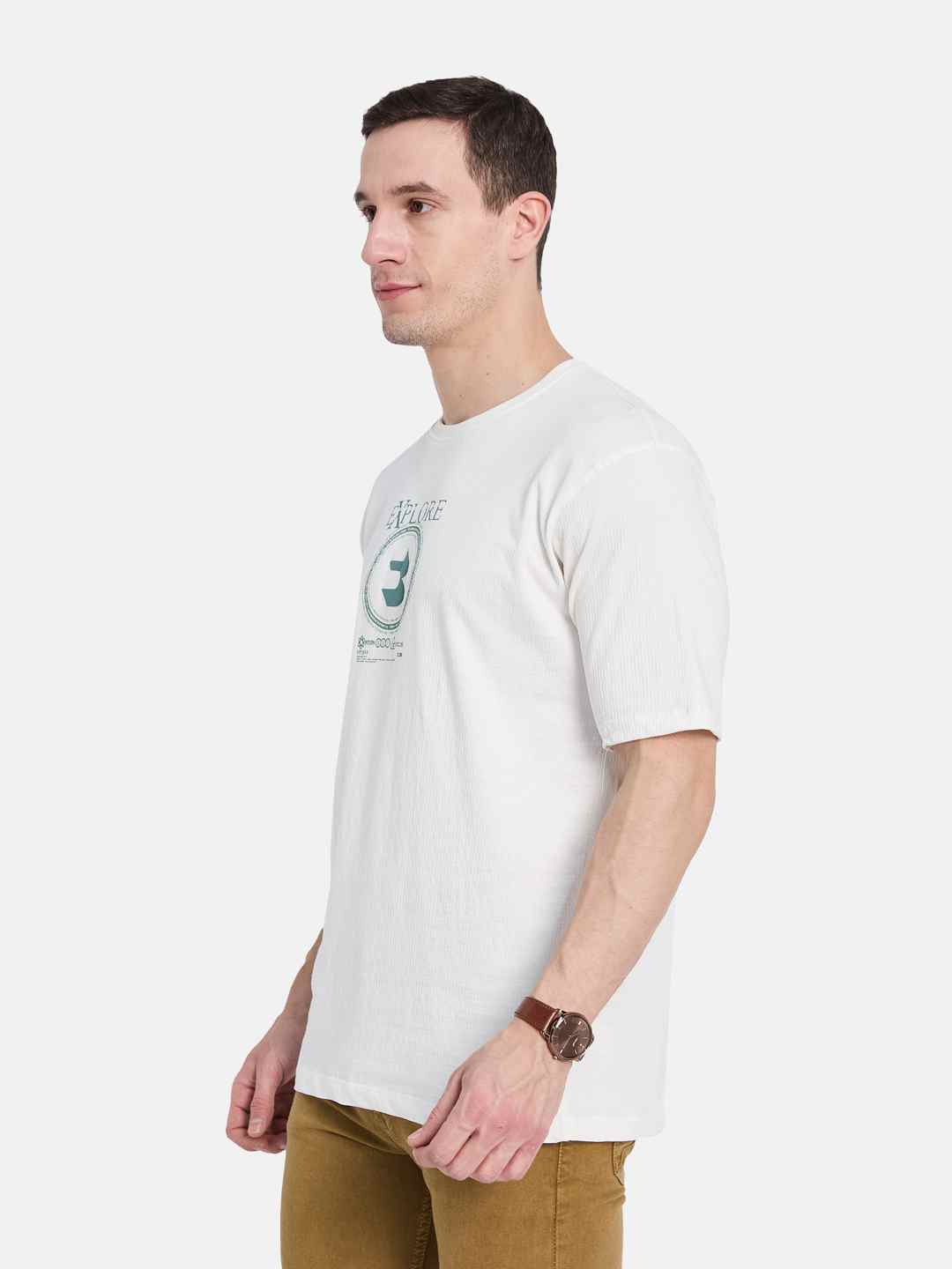 Octave Men Printed T-shirt