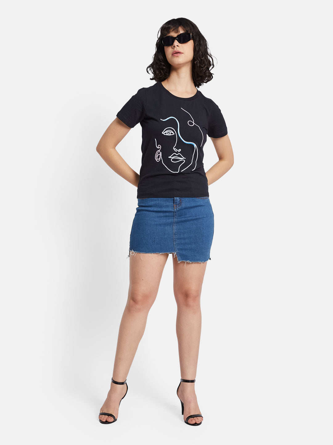 METTLE Women Printed T-shirt