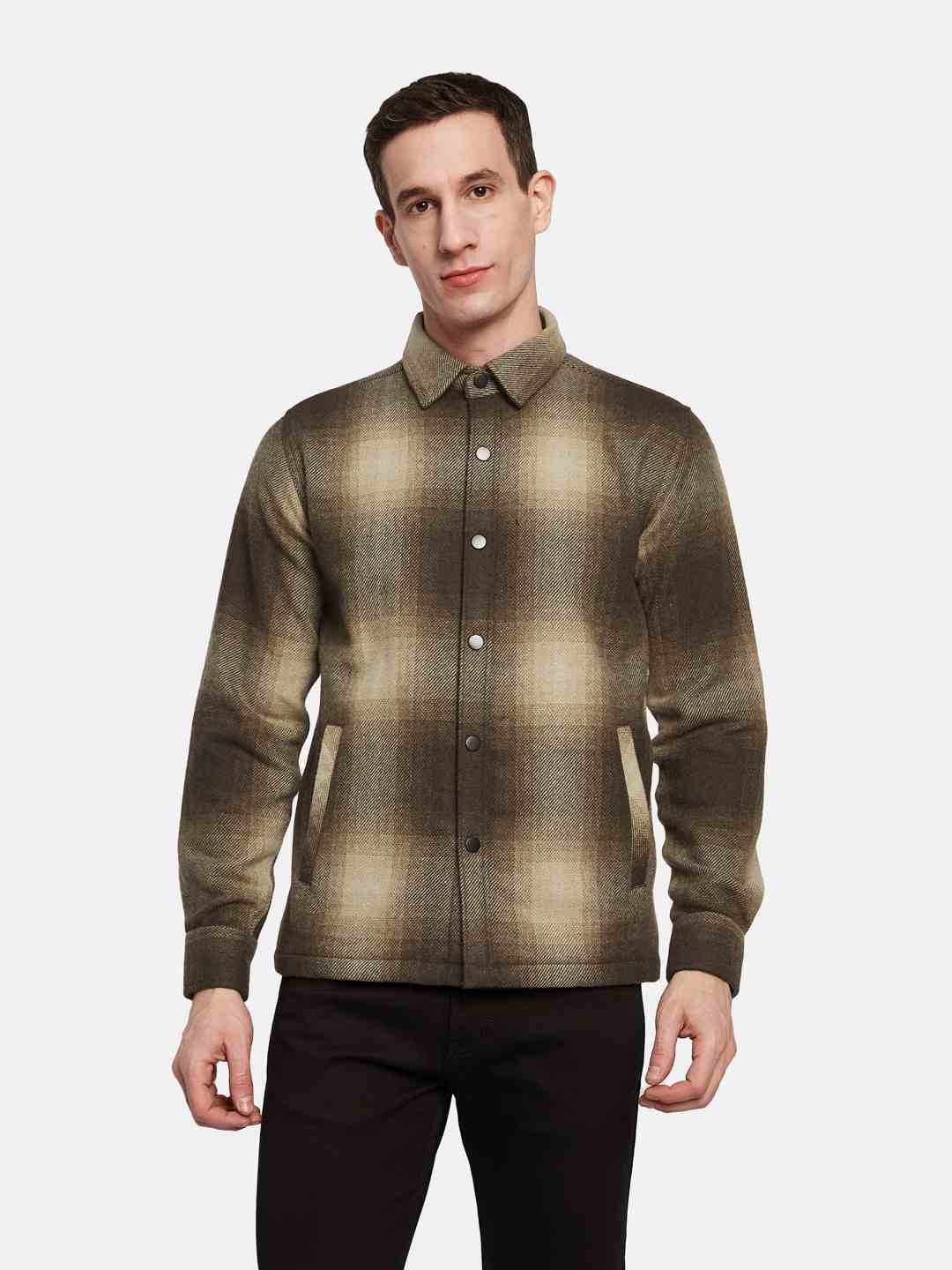 METTLE Men Opaque Colourblocked Casual Shirt