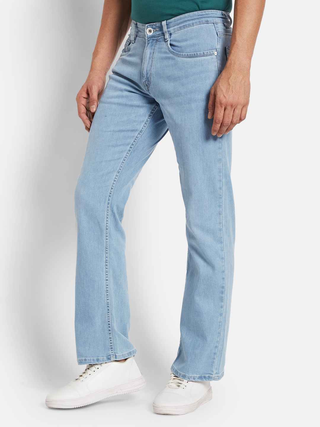 Octave Men Bootcut Heavy Fade Stretchable Jeans