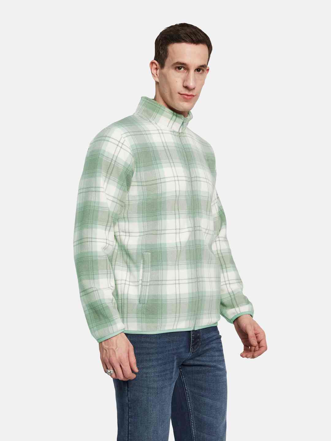Octave Men Checked Sweatshirt