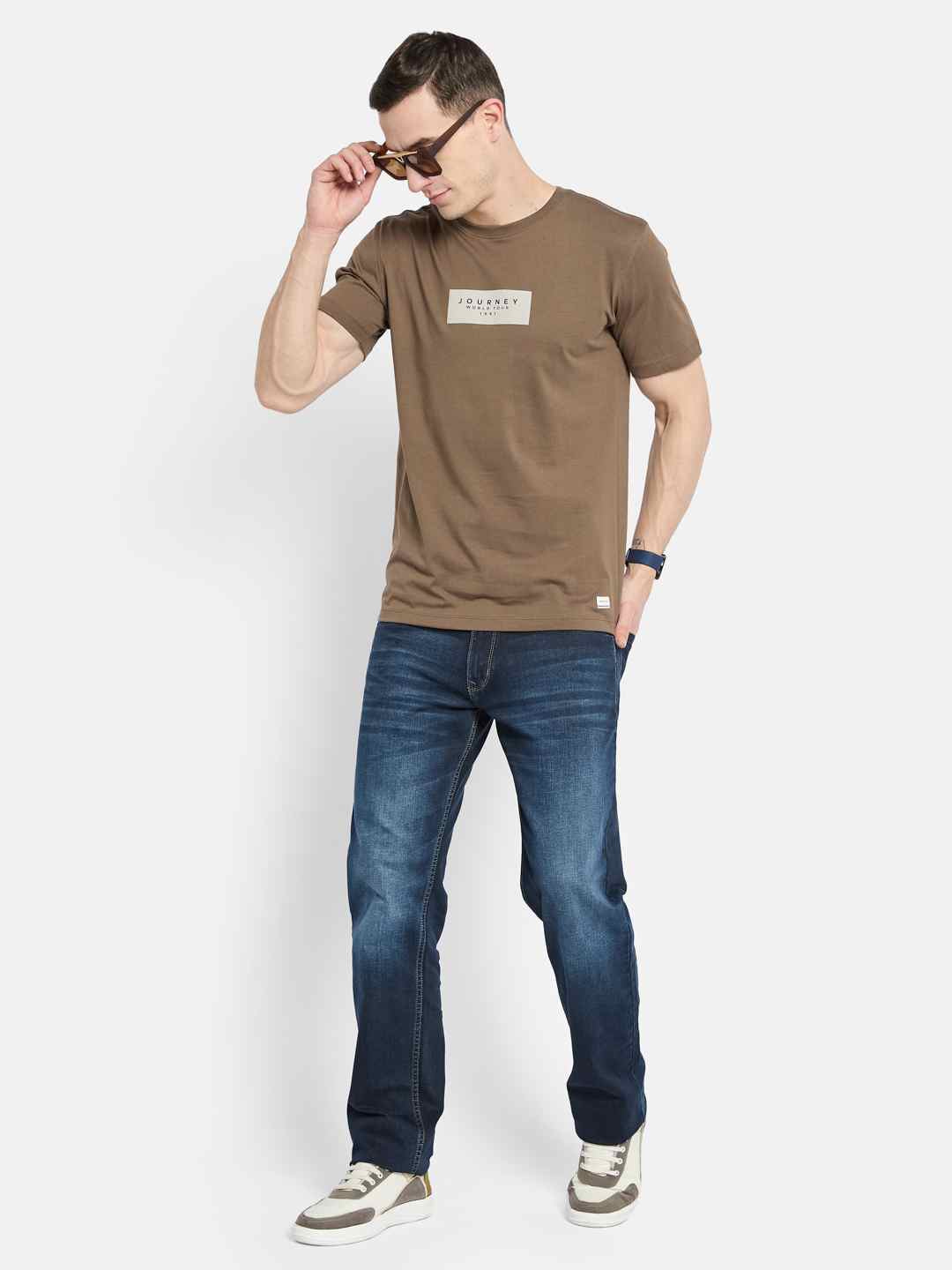 Octave Men Printed T-shirt