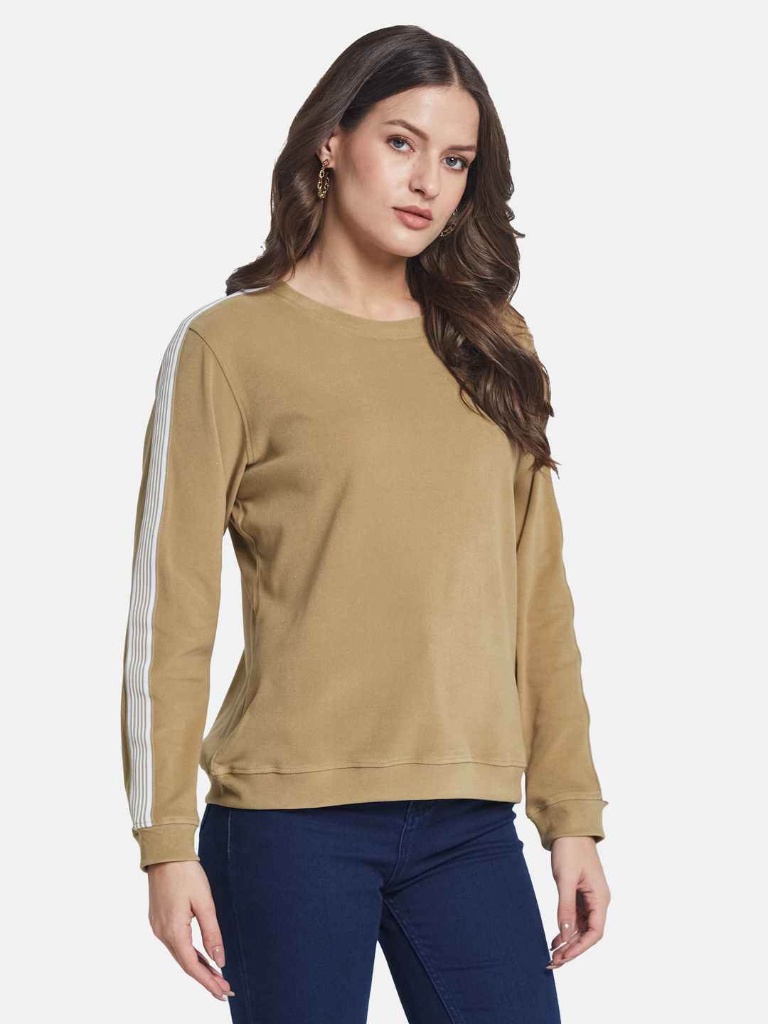 METTLE Women Round Neck Sweatshirt