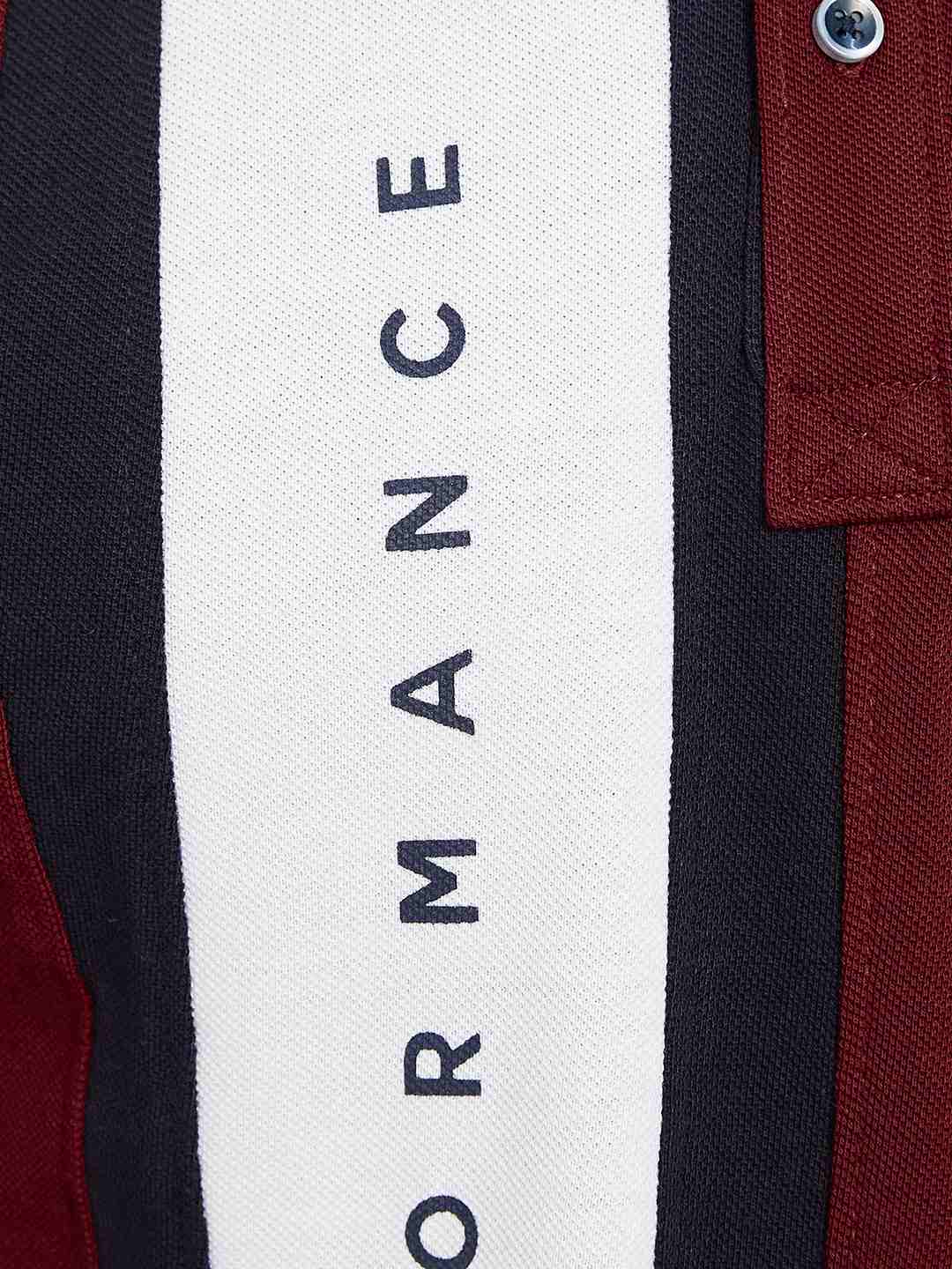 Mettle Typography Printed Polo Collar Cotton T-Shirt