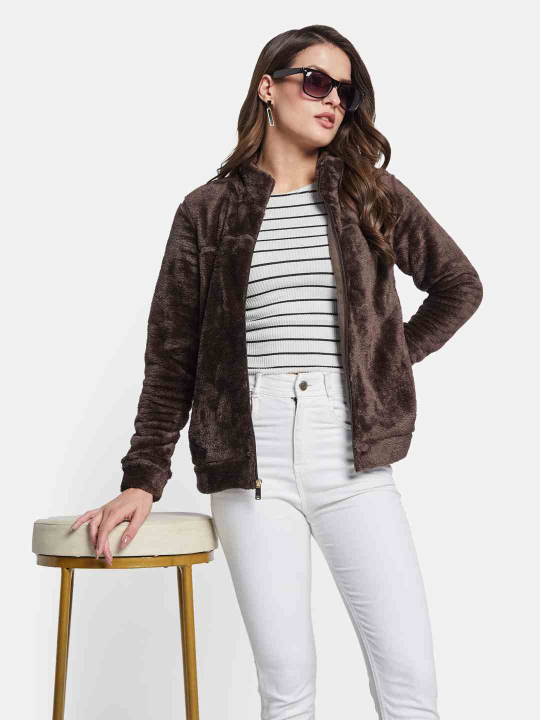 METTLE Women Front-Open Sweatshirt