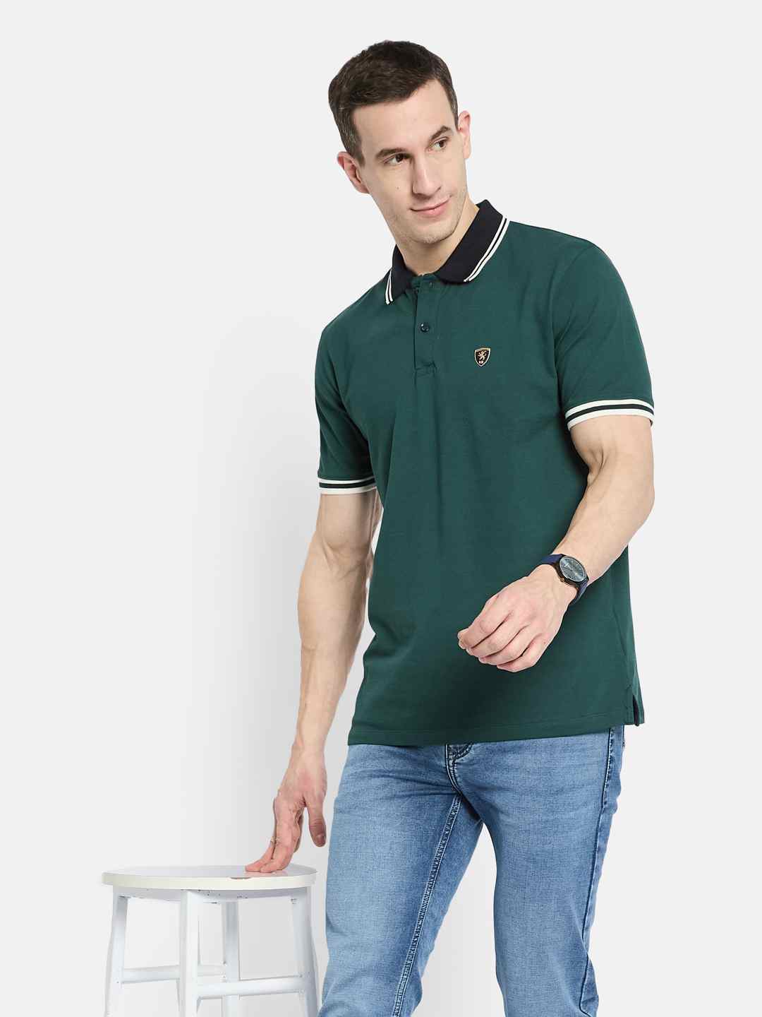 Octave Men Polo Collar T-shirt