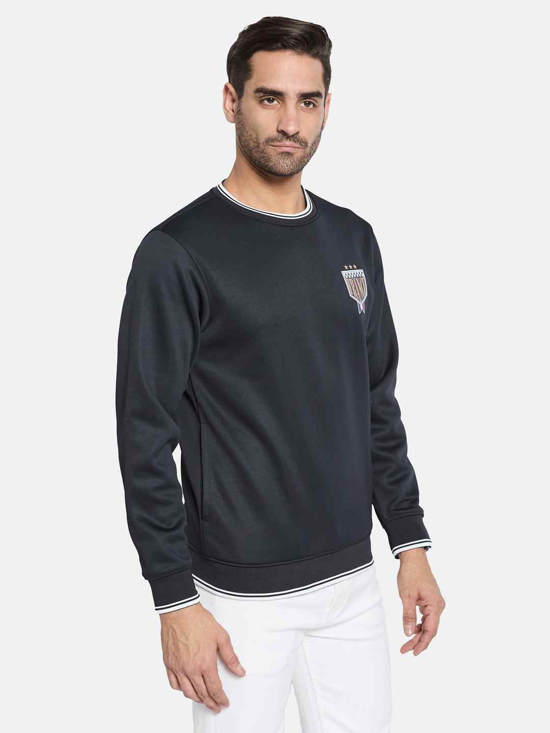 Octave Men Printed Pullover Sweatshirt