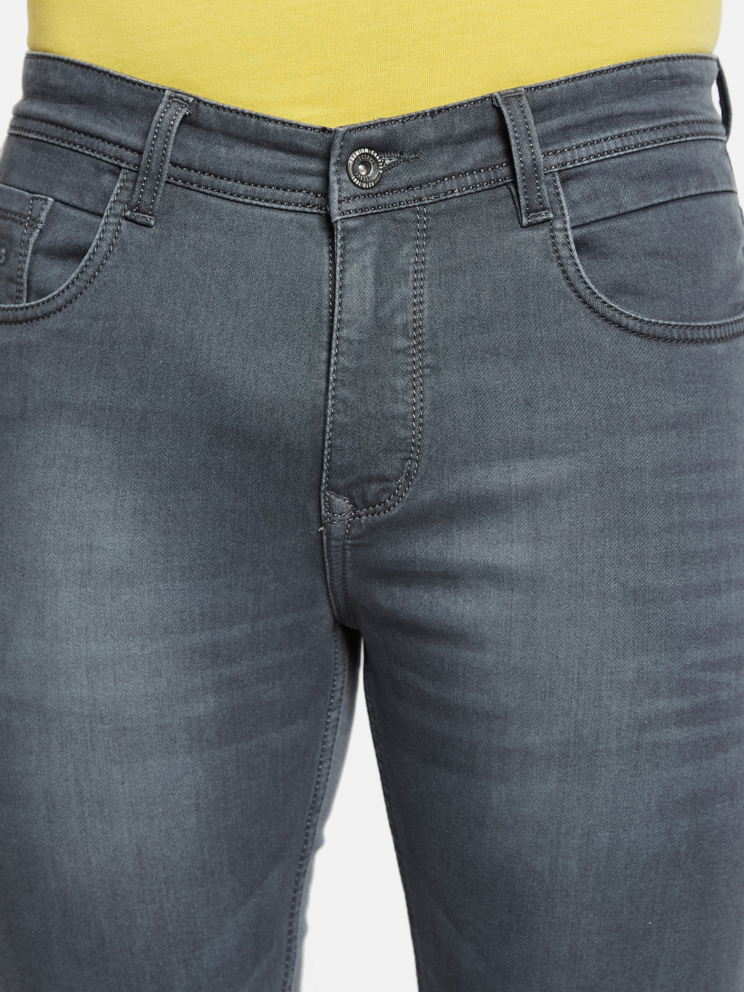 Octave Men Low Distress Light Fade Stretchable Jeans