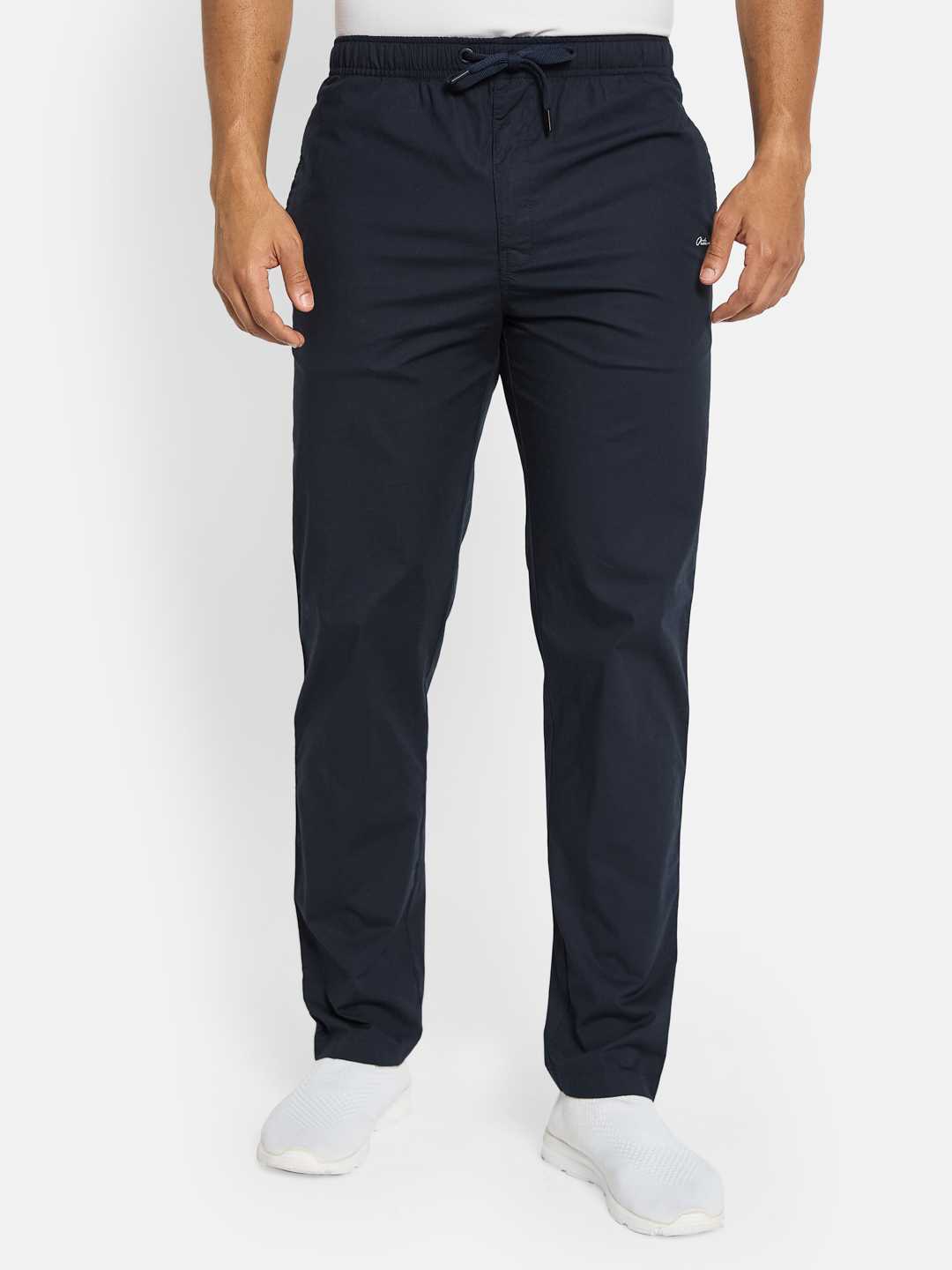 Octave Men Cotton Mid Rise Track Pants