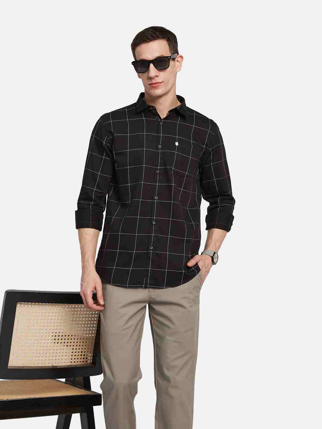 METTLE Men Opaque Casual Shirt