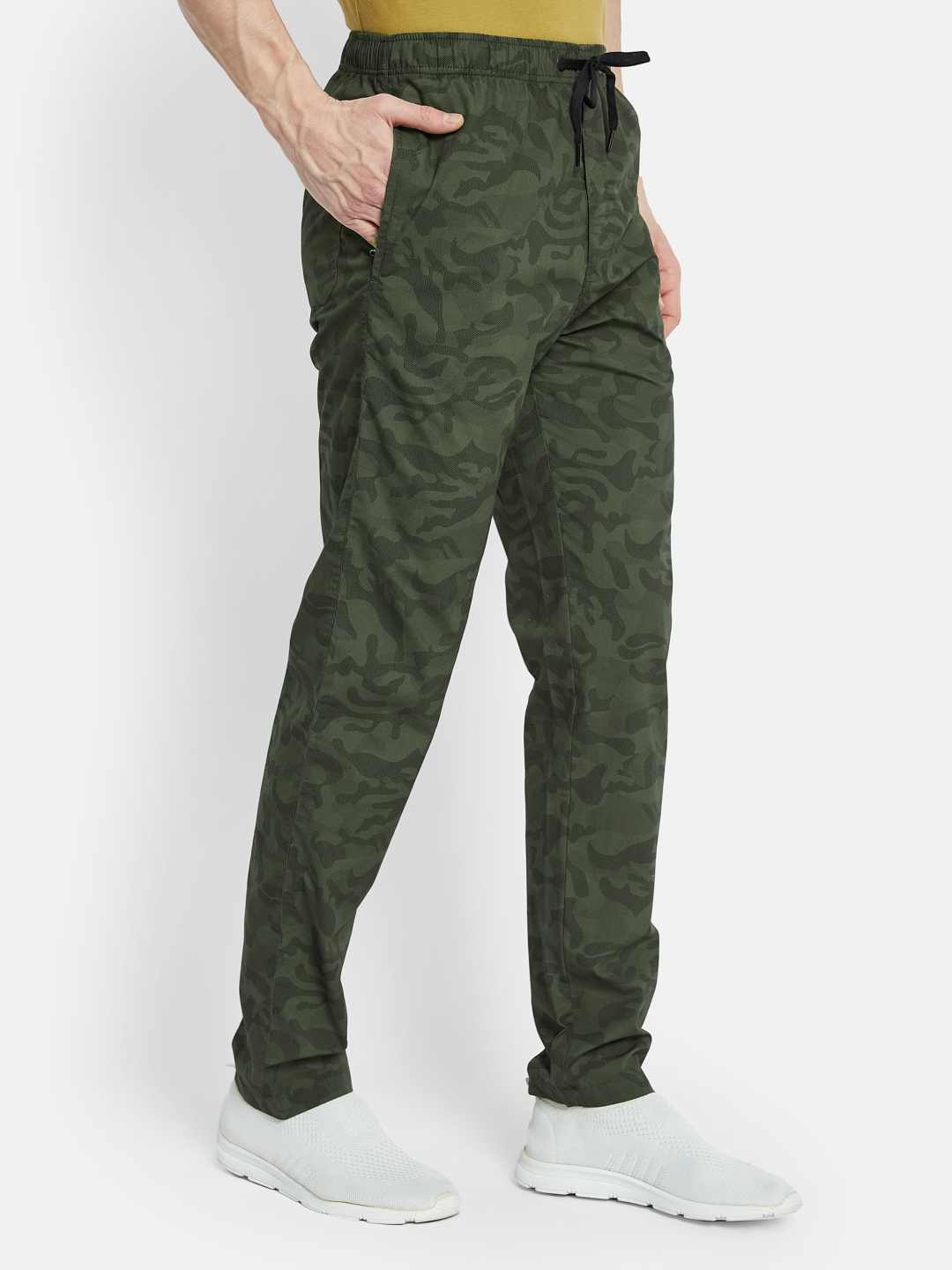 Octave Men Printed Cotton Track Pants