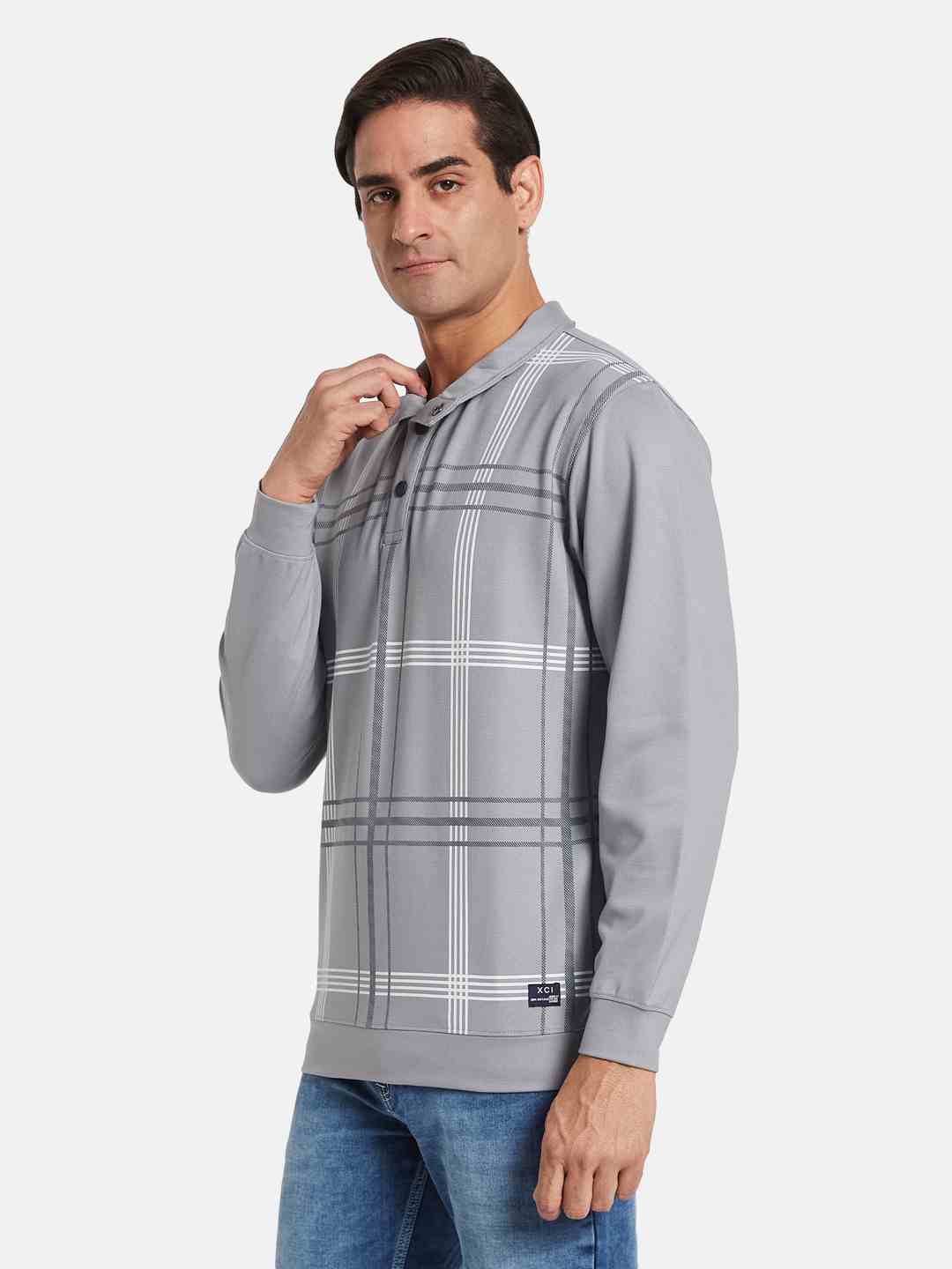 Octave Men Striped Pullover Sweatshirt