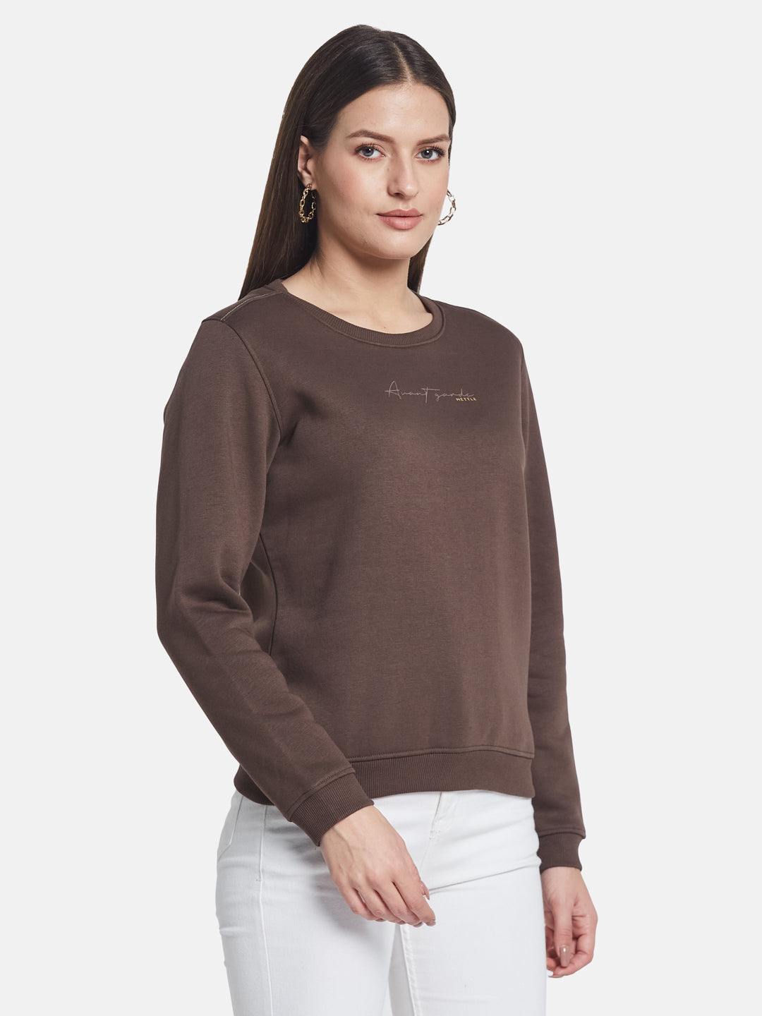METTLE Women Round Neck Sweatshirt