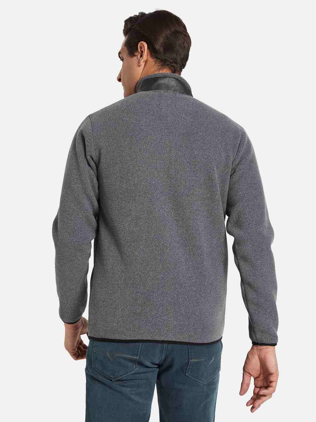 Octave Men Mock Pocket Front-Open Sweatshirts
