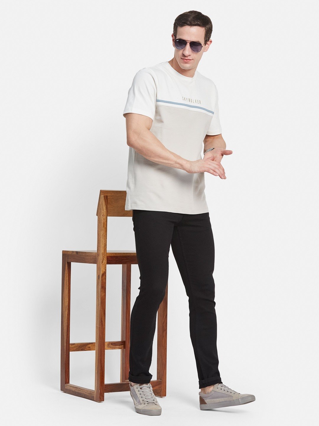 Octave Men Slim Fit Light Fade Stretchable Jeans