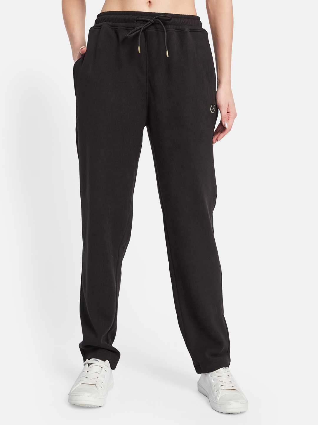 METTLE Women Cotton Mid Rise Track Pants