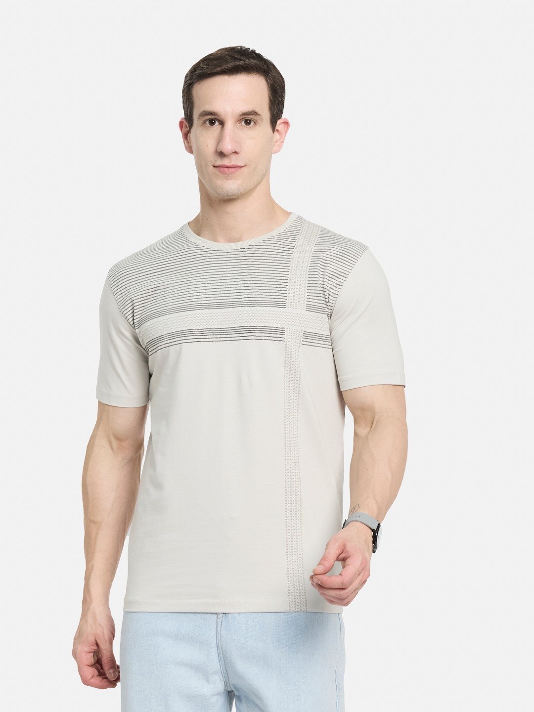 BODY CHECK PRINT SINGLE JERSEY KNITLYCRA T-SHIRT