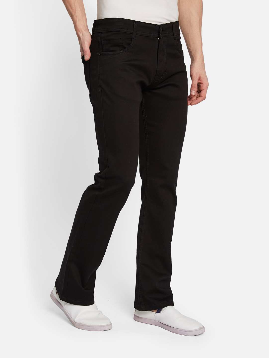 Octave Men Bootcut Light Fade Stretchable Jeans